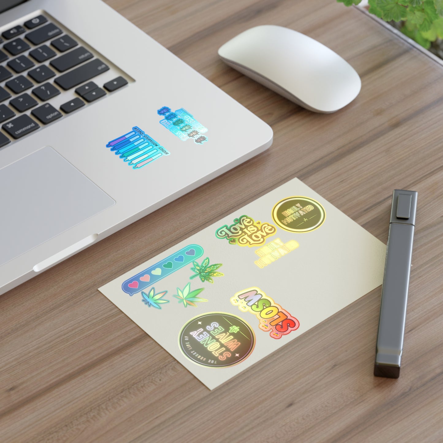 "PRIDE" HMD & SLOSW Pride 2026 Sticker Sheet | Rainbow Vinyl Decal Collection