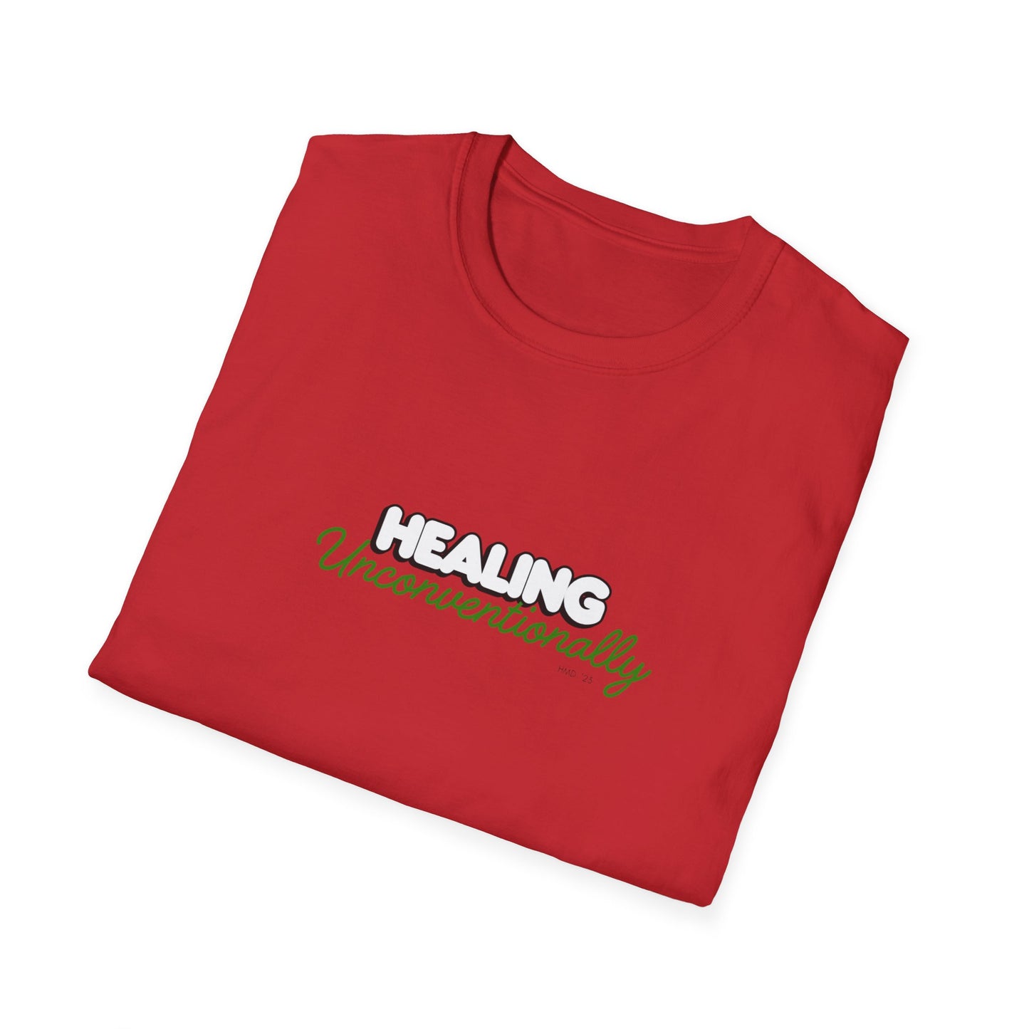 "Terps Heal" Healing Unconventionally Shirt – Motivational Graphic Tee, Streetwear Mindset T-Shirt, Minimalist Healing Shirt, Unisex Softstyle Tee