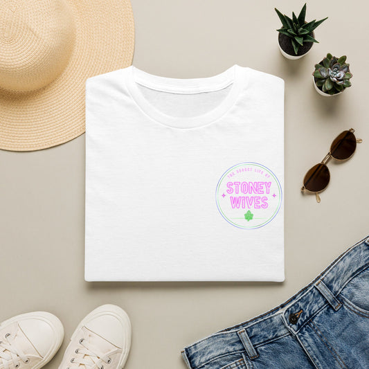 "SLOSW" Neon logo Tee | The Secret Lives Of Stoney Wives Podcast Merch | T-Shirt