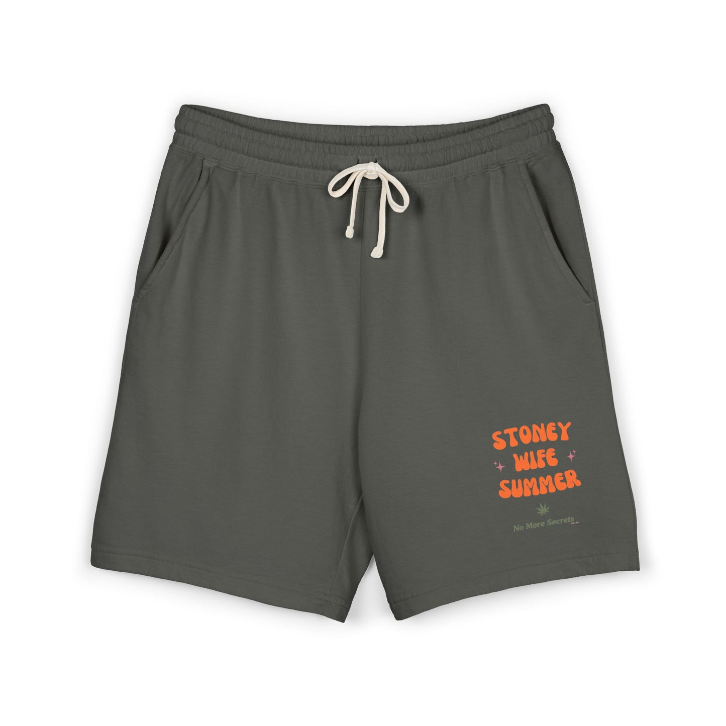 "SLOSW” Stoney Wife Summer | Sweat Shorts | The Secret Lives of Stoney Wives Podcast Merch | Unisex Garment-Dyed Lightweight Fleece Shorts