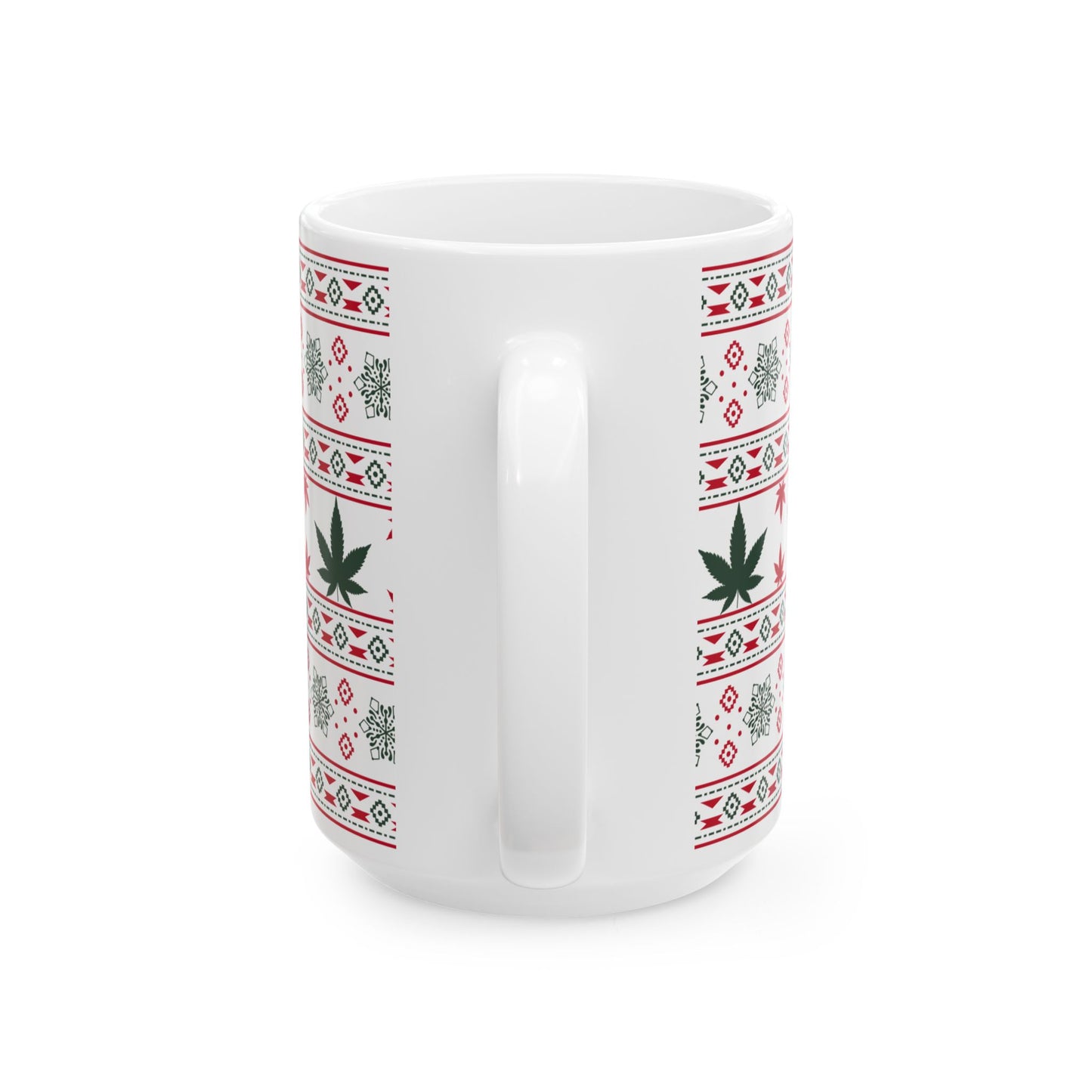 Merry & Medicated Holiday Ceramic Mug - Fun Festive Drinkware