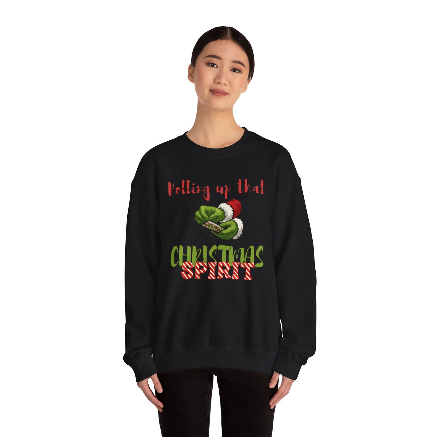 Rolling up the Christmas Spirit Unisex Crewneck Sweatshirt