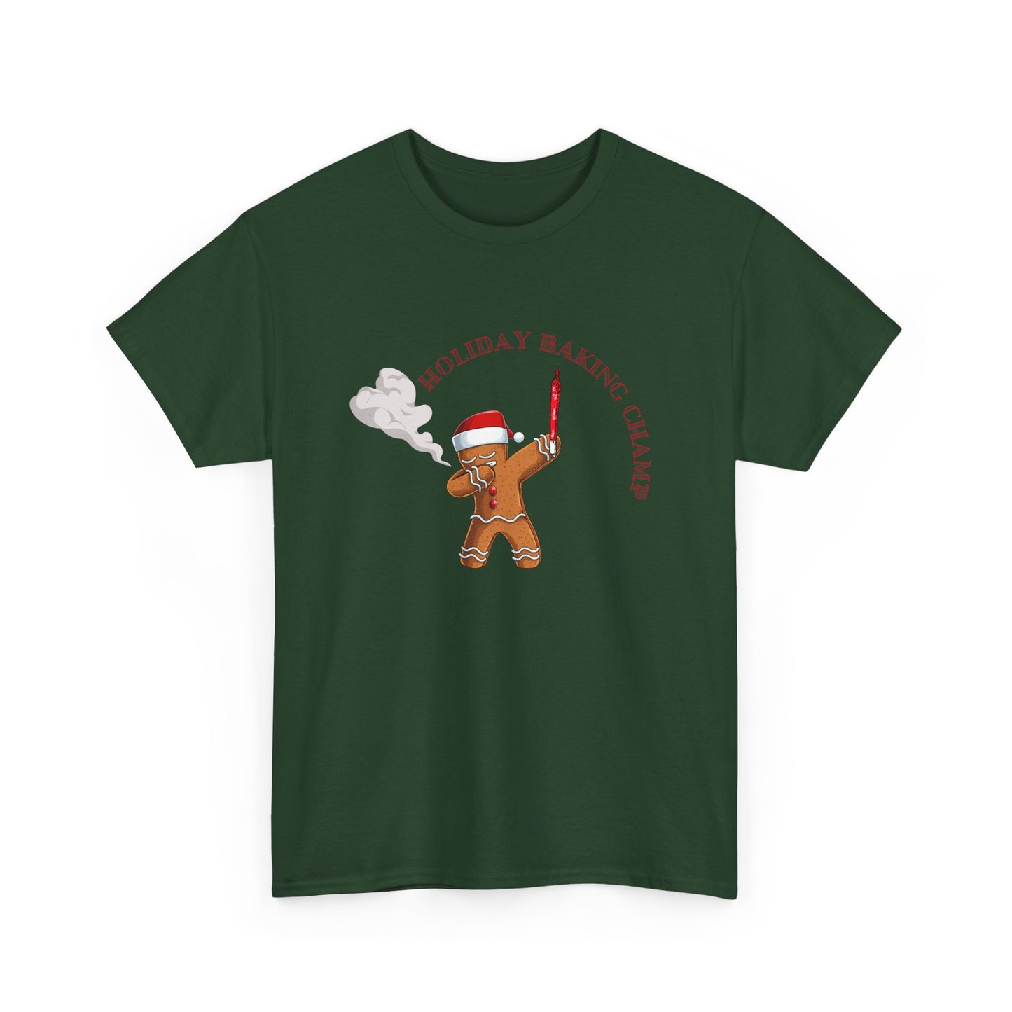 Gingerbread Holiday Baking Champ Unisex Heavy Cotton Tee