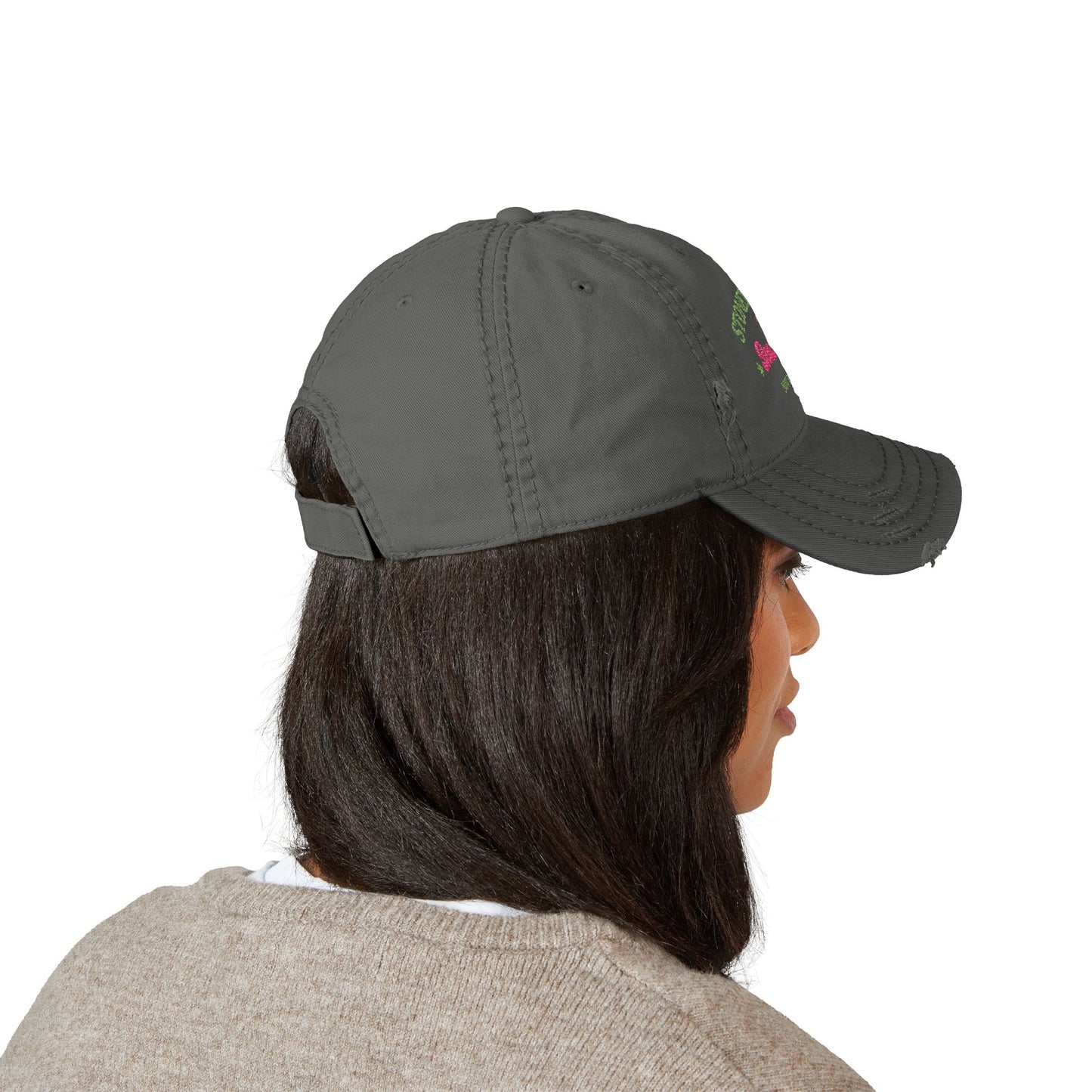 "SLOSW" Stoney Wives Beach Club Distressed Dad Hat | Embroidered Distressed Baseball Cap | The Secret Lives of Stoney Wives Podcast Merch