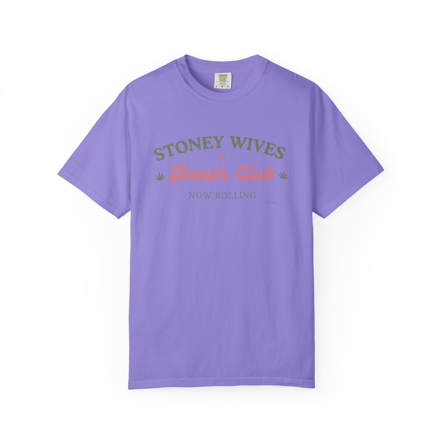 “SLOSW” Stoney Wives Beach Club | Comfort Colors Graphic T-Shirt | The Secret Lives of Stoney Wives Podcast Merch | Retro Summer Tee