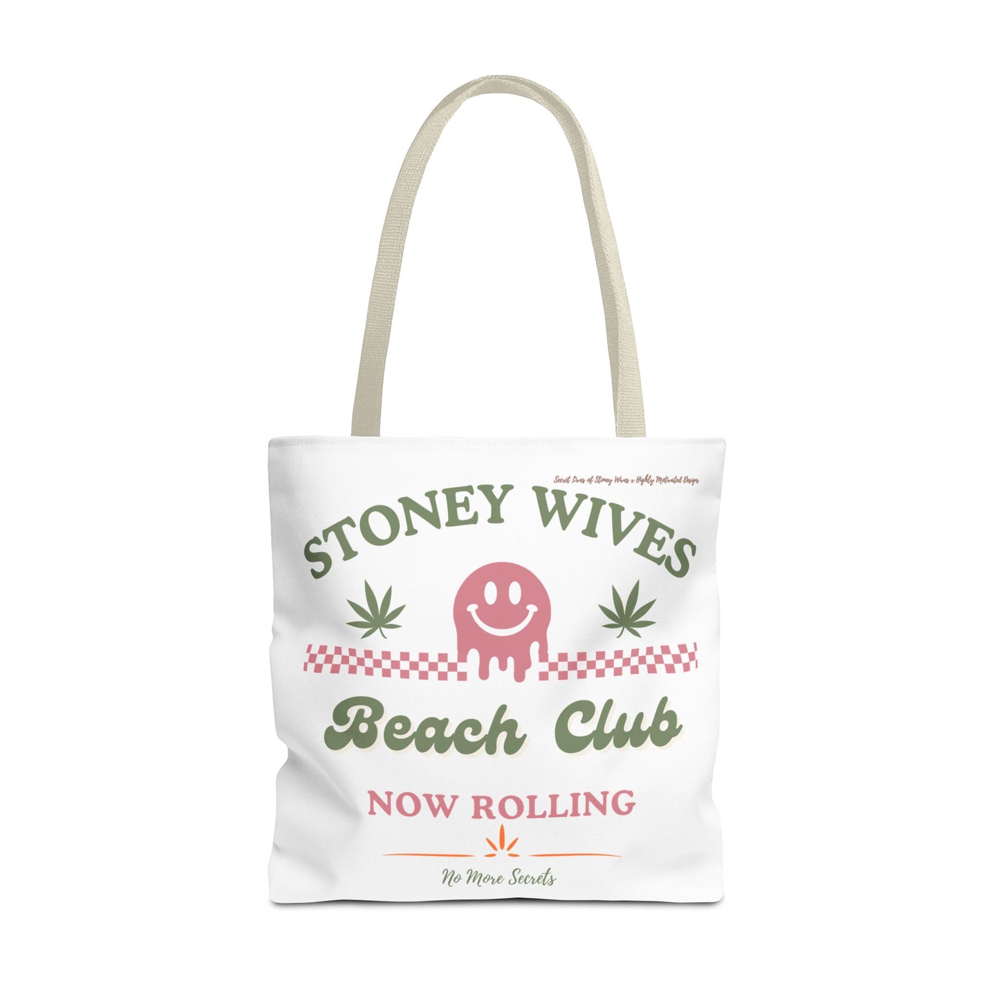 "SLOSW" Stoney Wives Beach Club Tote Bag | The Secret Lives of Stoney Wives Podcast Merch | Cute Canvas Beach & Everyday Tote