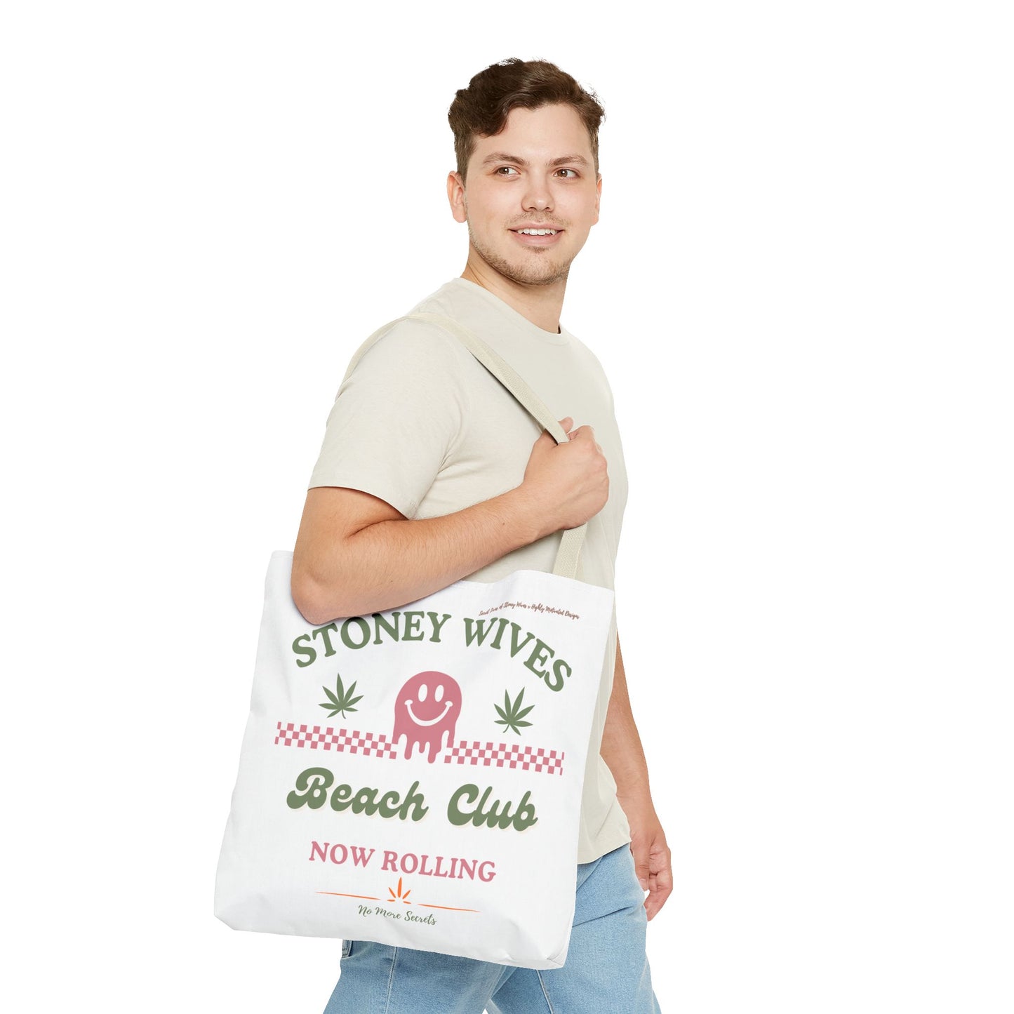 "SLOSW" Stoney Wives Beach Club Tote Bag | The Secret Lives of Stoney Wives Podcast Merch | Cute Canvas Beach & Everyday Tote