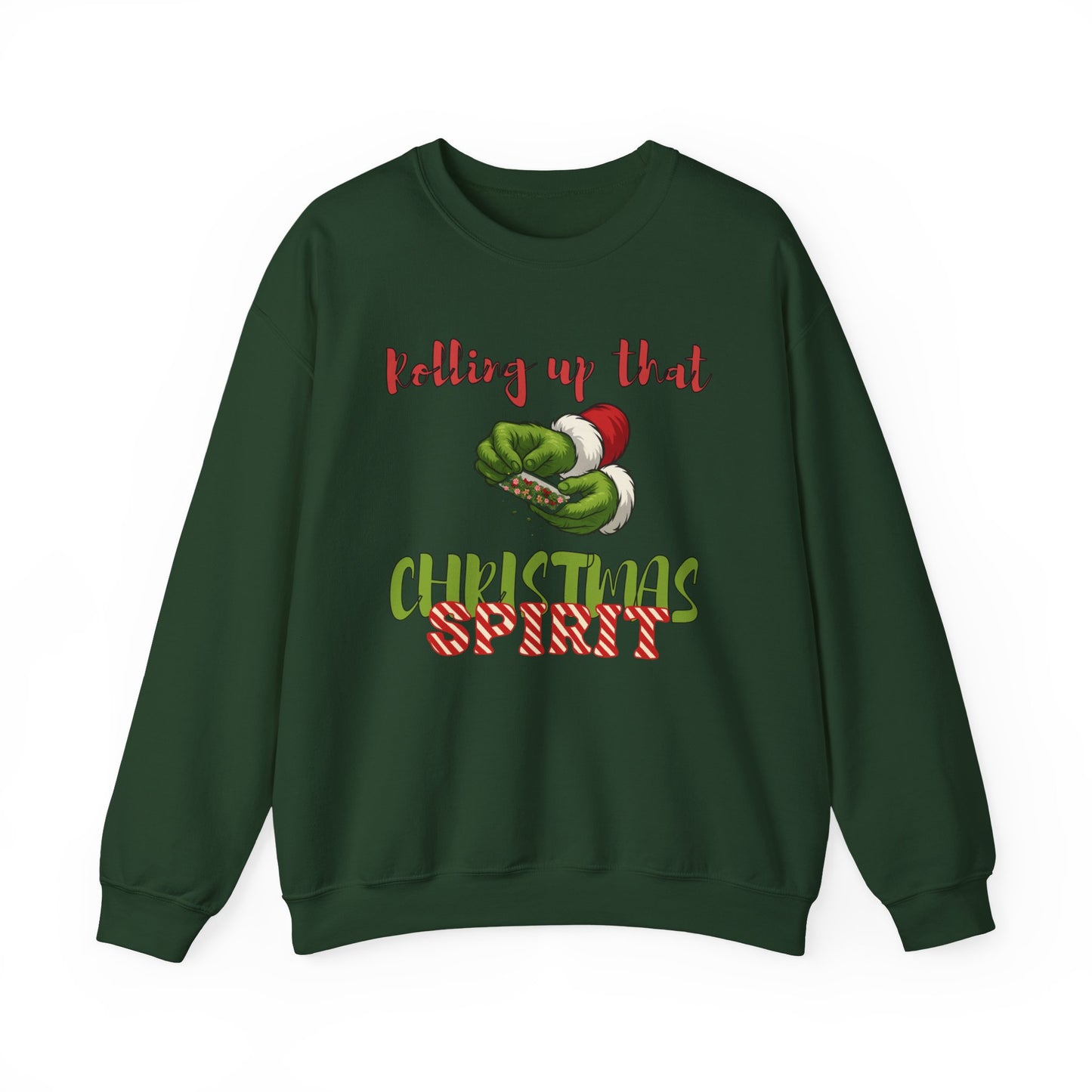 Rolling up the Christmas Spirit Unisex Crewneck Sweatshirt