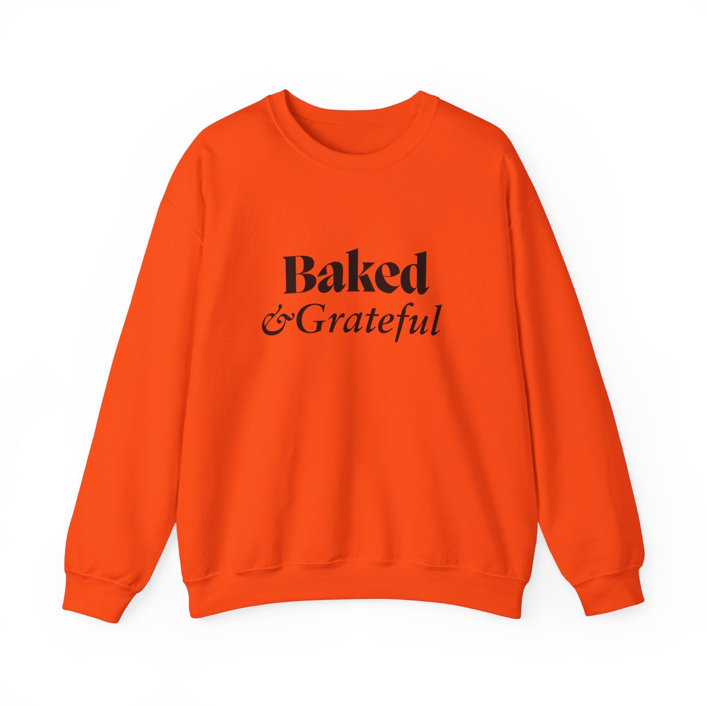 Baked & Grateful Unisex Crewneck Sweatshirt - Cozy Comfort for Food Lovers