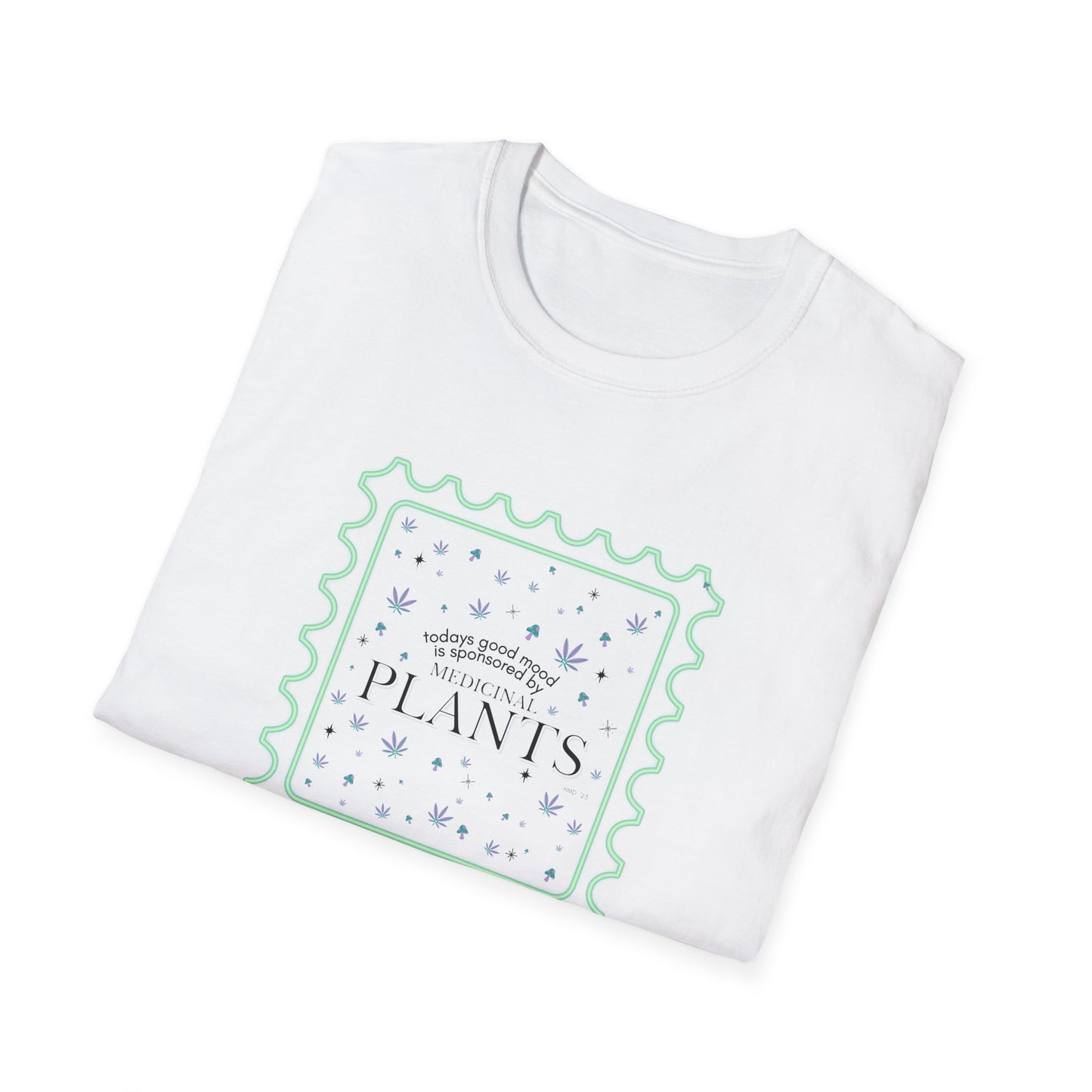 "Terps Heal" Today's good mood... Plants Shirt – Botanical Graphic Tee, Streetwear Plant T-Shirt, Nature Aesthetic Neon Tee, Unisex Softstyle Shirt