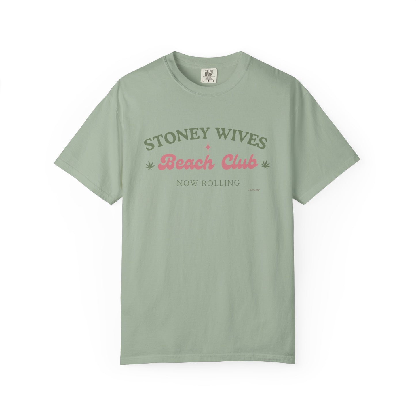 “SLOSW” Stoney Wives Beach Club | Comfort Colors Graphic T-Shirt | The Secret Lives of Stoney Wives Podcast Merch | Retro Summer Tee
