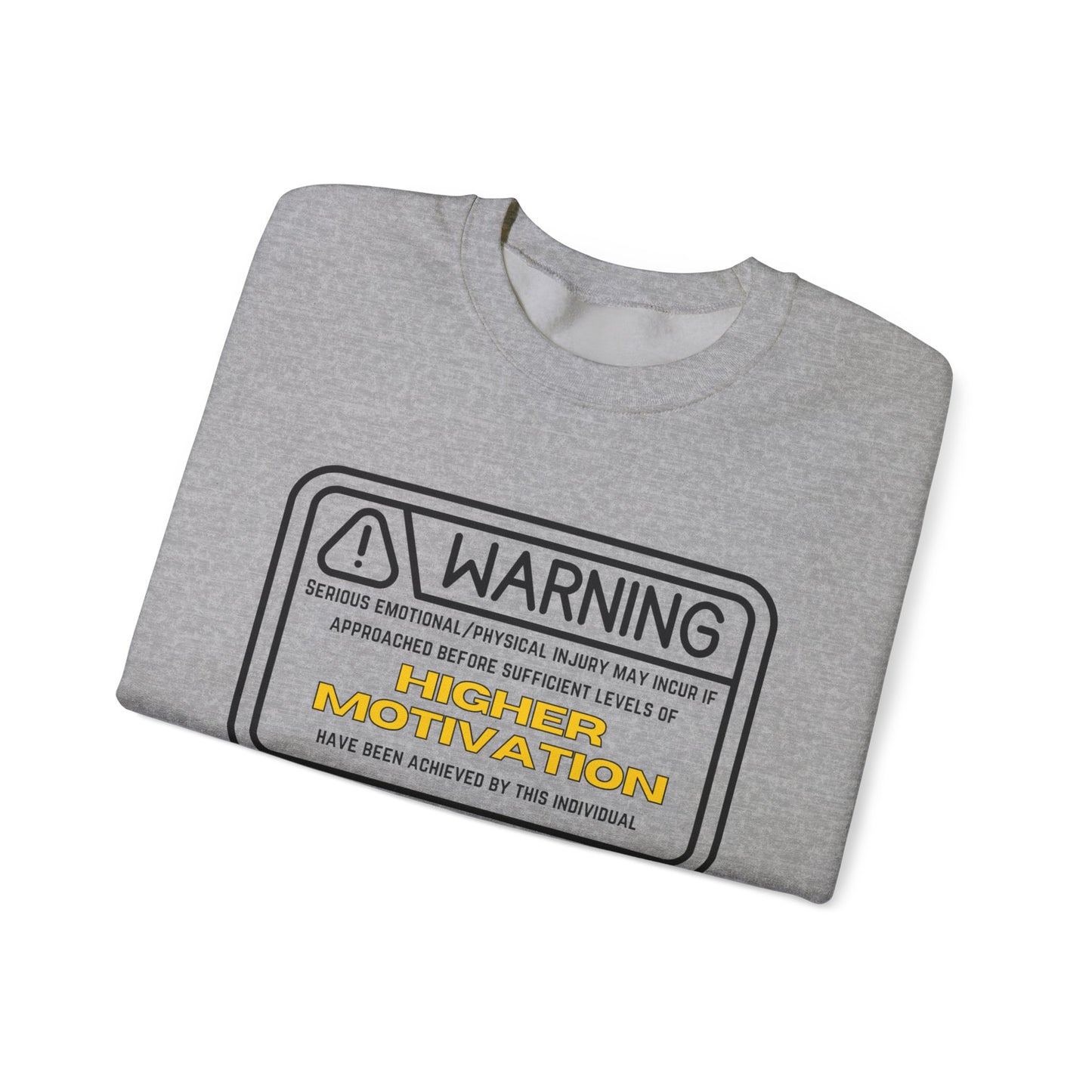 "Warning" Unisex Cotton Crewneck Sweatshirt