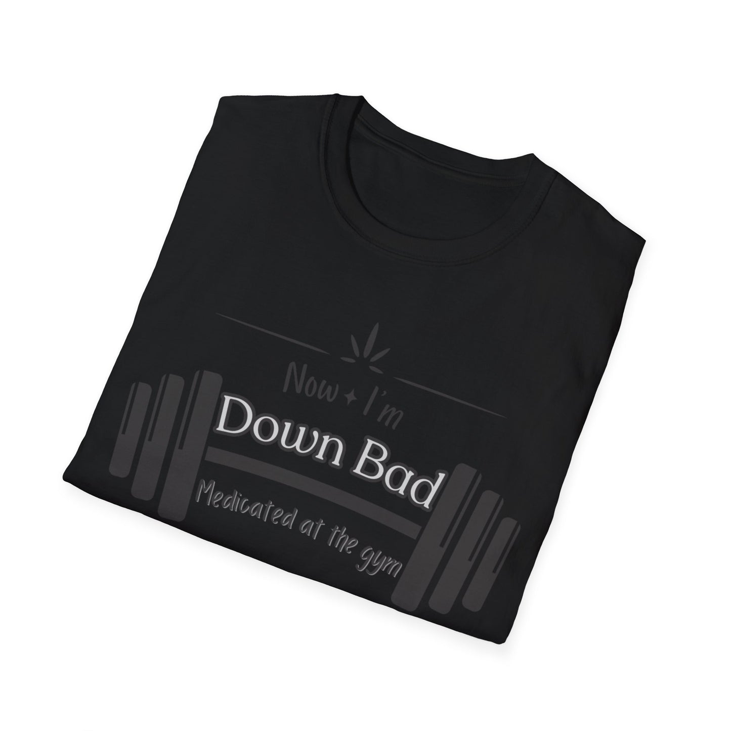 "Down Bad at the Gym" Unisex Cotton Tee Shirt