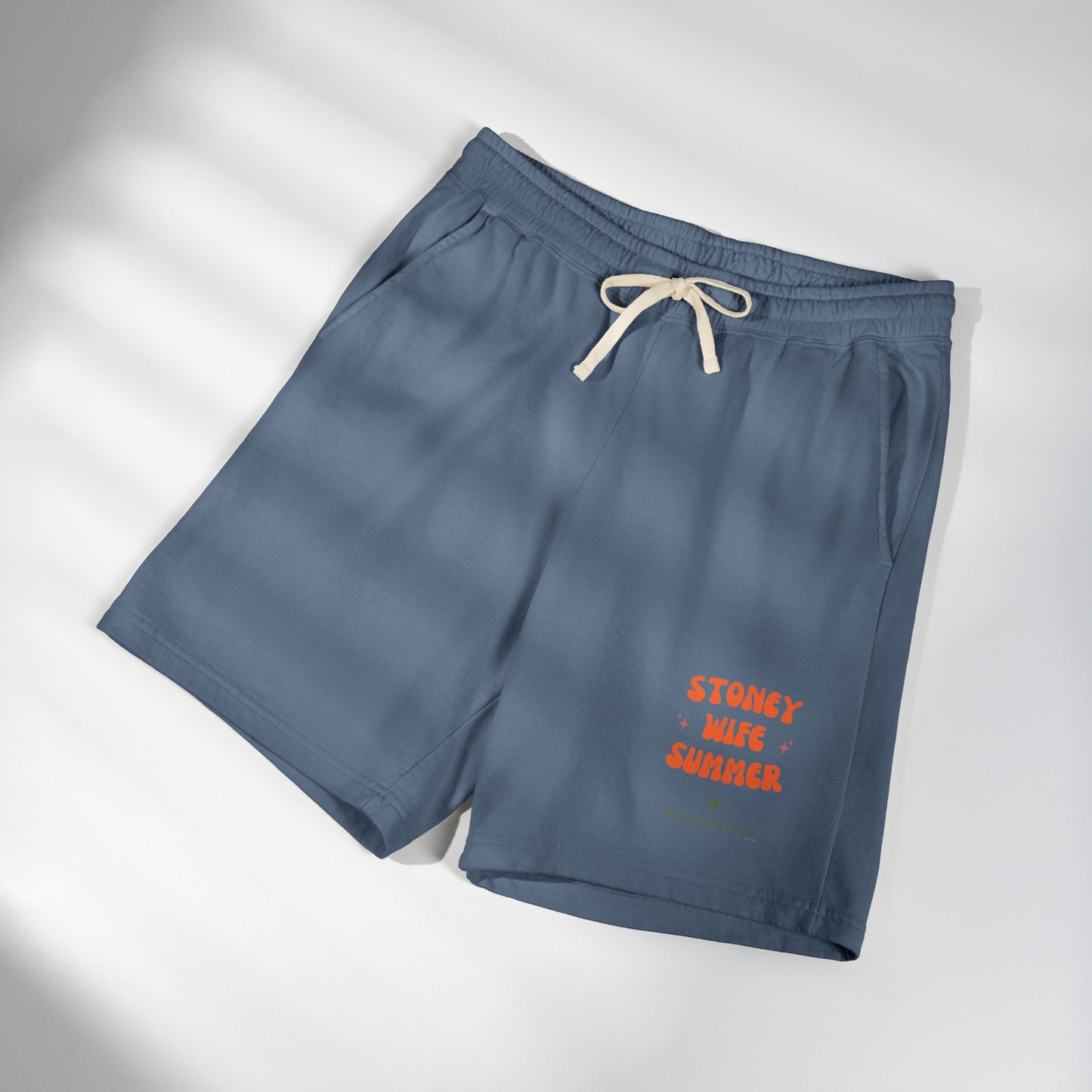 "SLOSW” Stoney Wife Summer | Sweat Shorts | The Secret Lives of Stoney Wives Podcast Merch | Unisex Garment-Dyed Lightweight Fleece Shorts