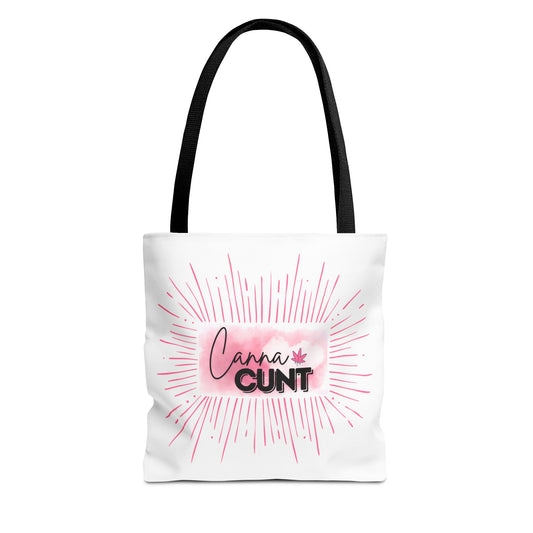 Canna Cunt Tote Bag - Stylish Cannabis-Themed Tote for Everyday Use & Gifts