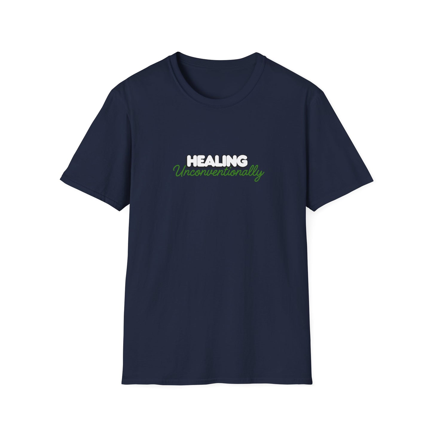 "Terps Heal"  Healing Unconventionally Shirt – Motivational Graphic Tee, Streetwear Mindset T-Shirt, Minimalist Healing Shirt, Unisex Softstyle Tee