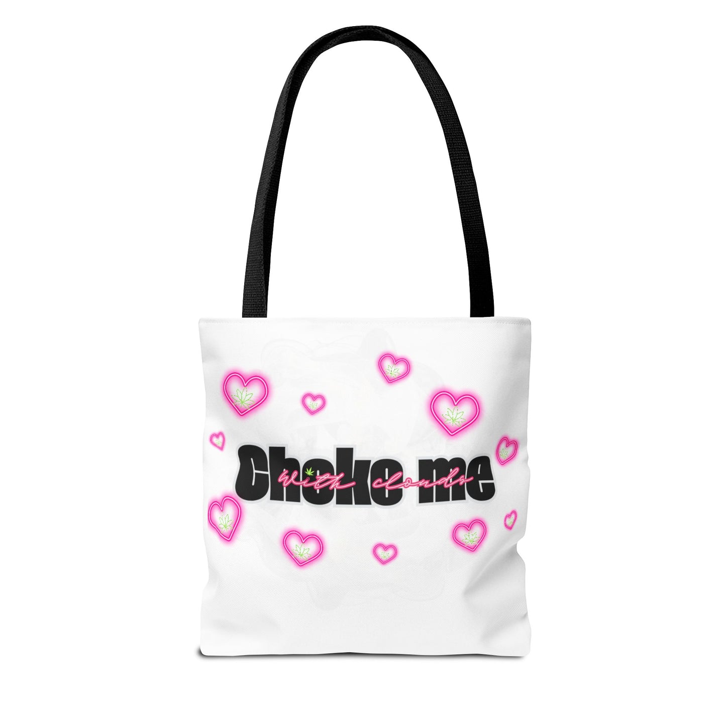 Choke Me with Clouds Tote Bag - Cute Heart Design for Trendy Fashion Lovers