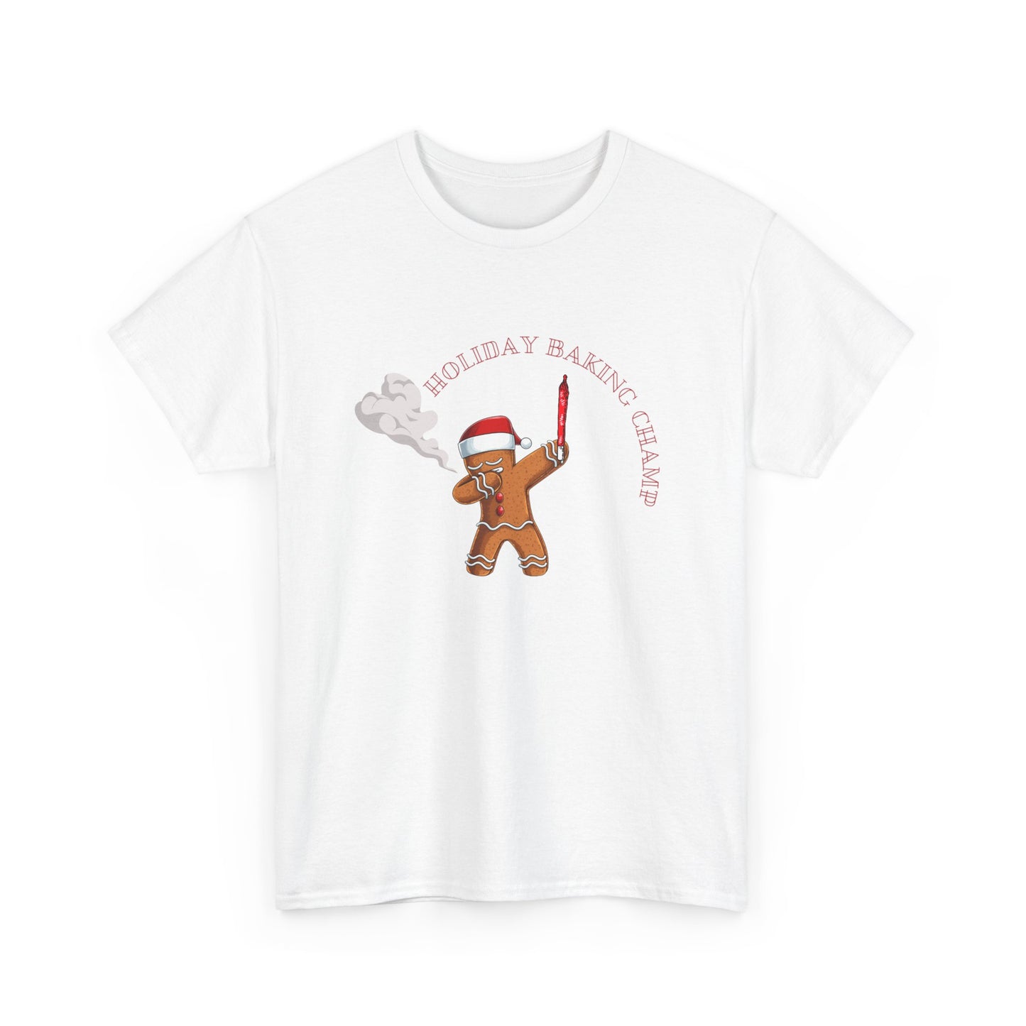 Gingerbread Holiday Baking Champ Unisex Heavy Cotton Tee