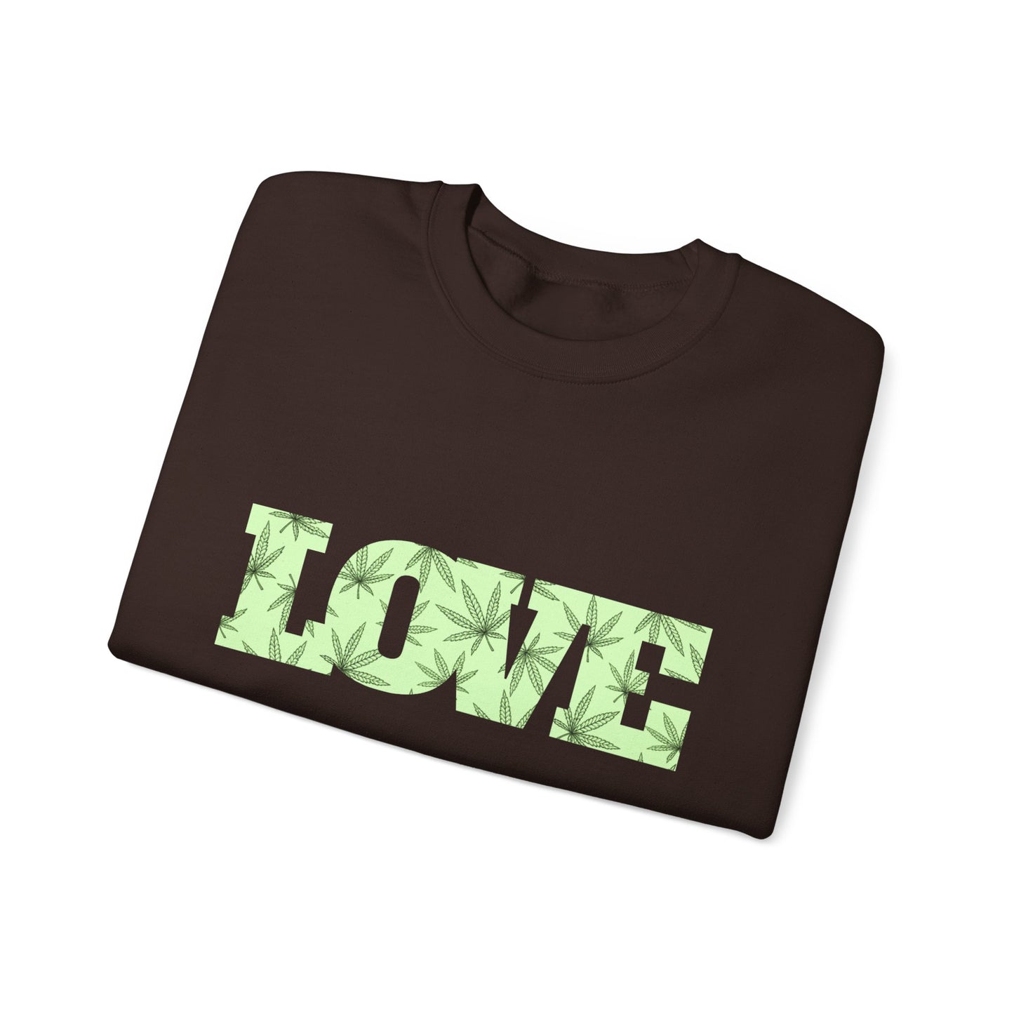 LOVE Cannabis Unisex Crewneck Sweatshirt