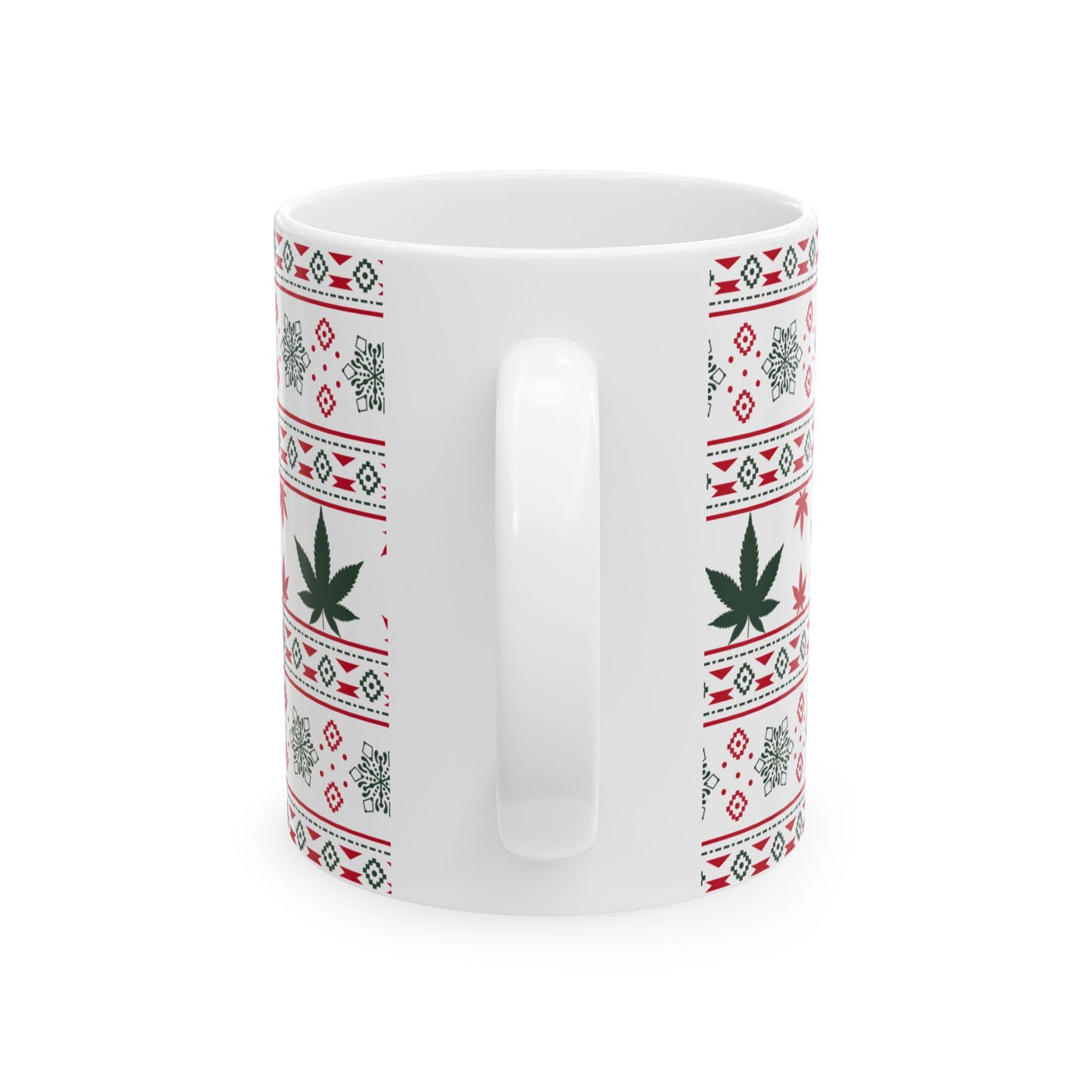 Merry & Medicated Holiday Ceramic Mug - Fun Festive Drinkware