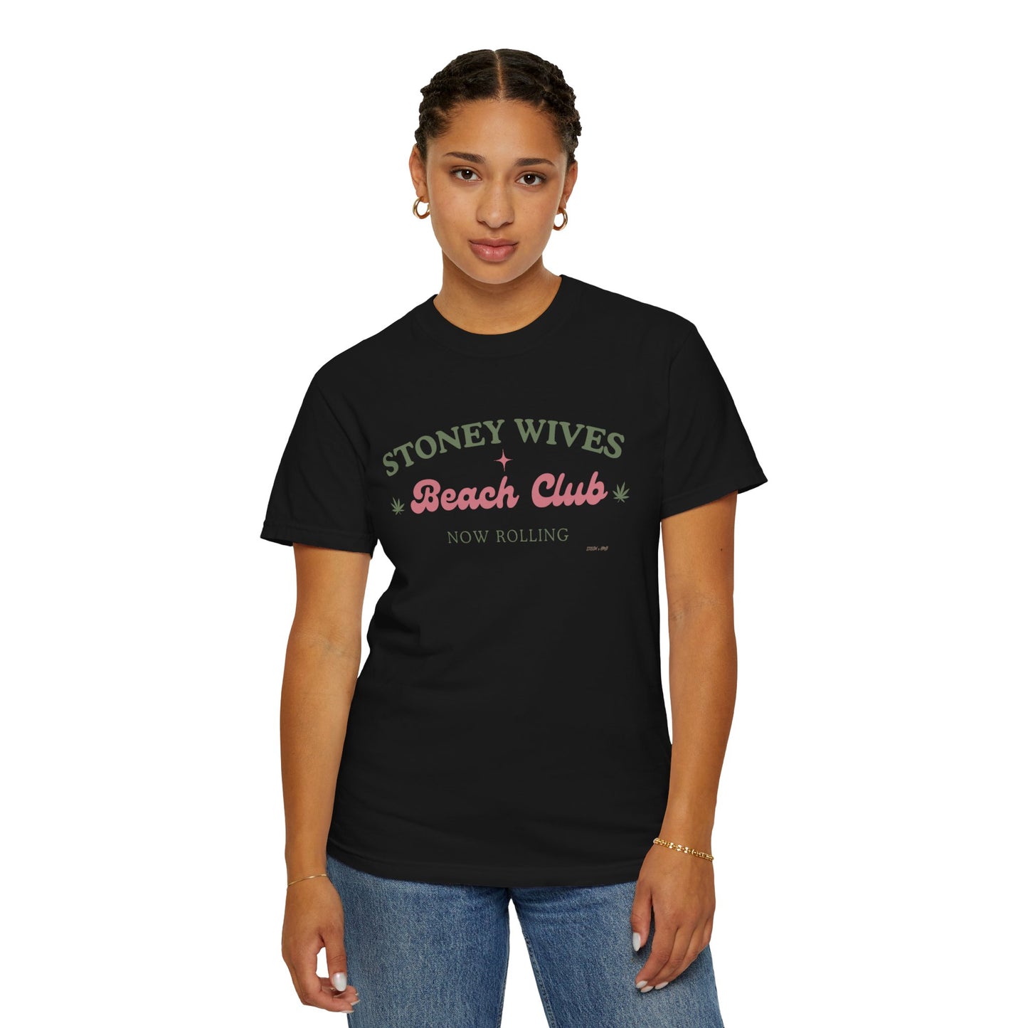 “SLOSW” Stoney Wives Beach Club | Comfort Colors Graphic T-Shirt | The Secret Lives of Stoney Wives Podcast Merch | Retro Summer Tee