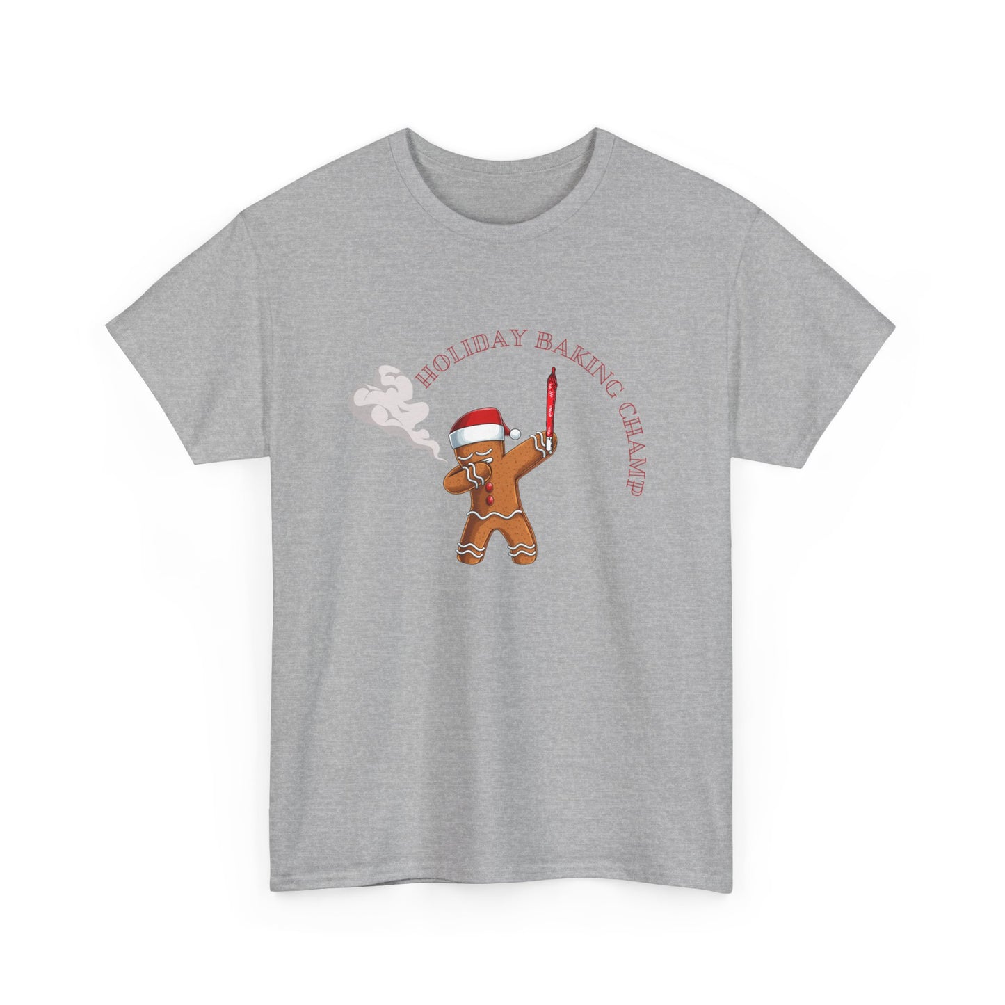 Gingerbread Holiday Baking Champ Unisex Heavy Cotton Tee