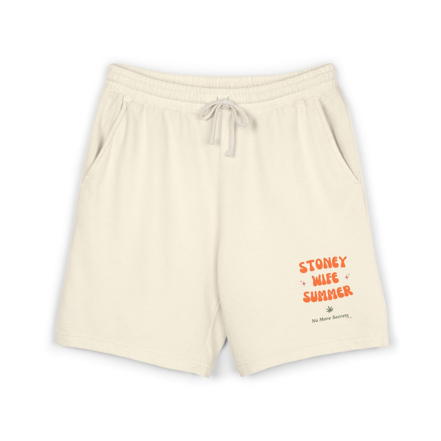 "SLOSW” Stoney Wife Summer | Sweat Shorts | The Secret Lives of Stoney Wives Podcast Merch | Unisex Garment-Dyed Lightweight Fleece Shorts