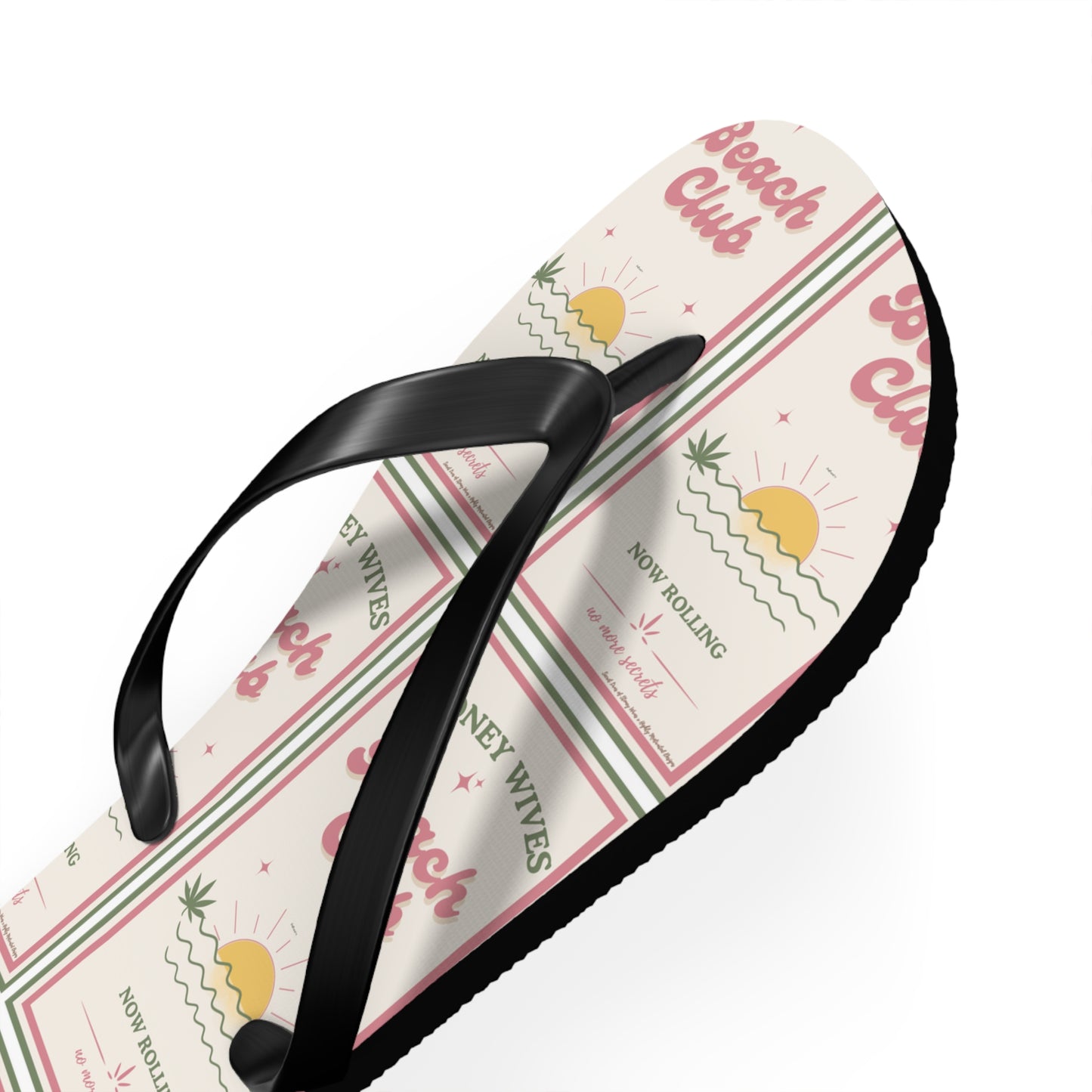 "SLOSW"  Stoney Wife Summer Sandals | The Secret Lives Of Stoney Wives Podcast Merch | Retro Flip Flops | Beach Footwear | Cushioned Summer Slides | Shoes