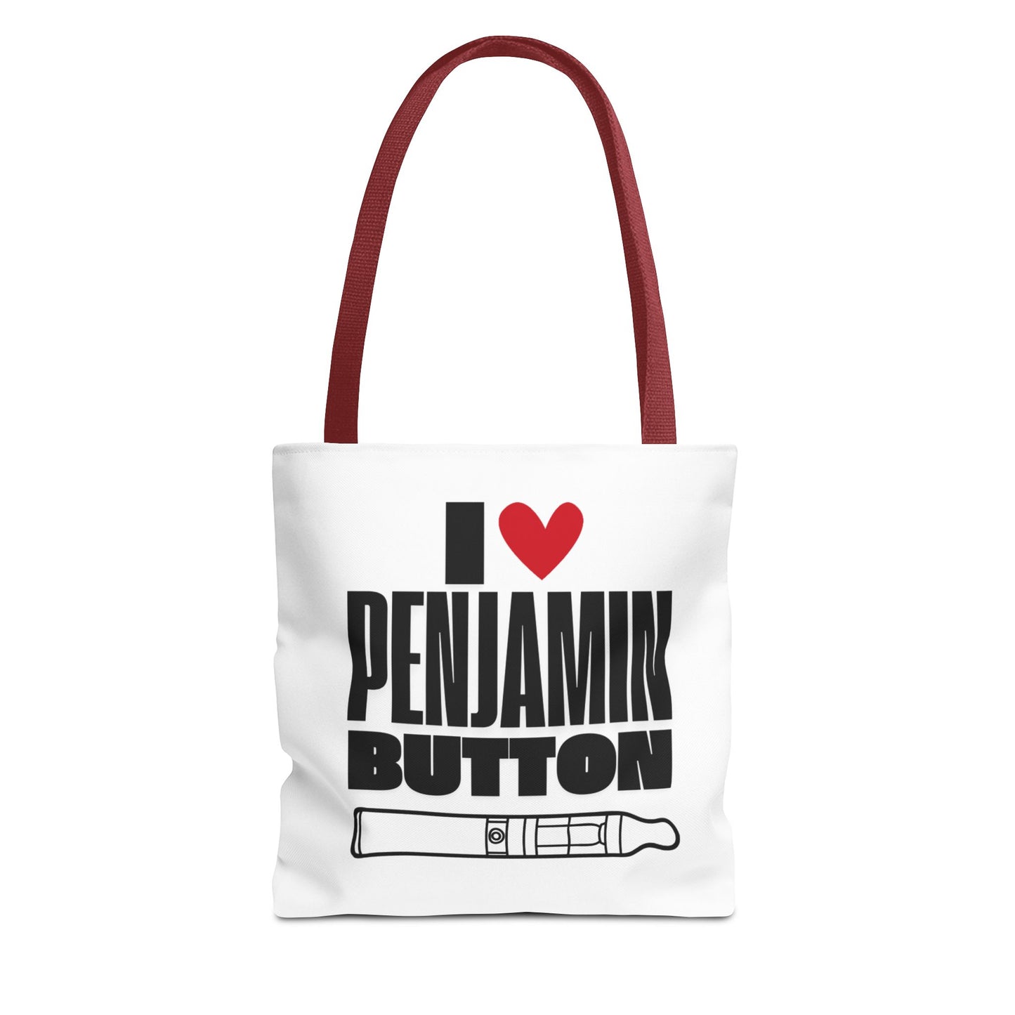 I Love Penjamin Button Tote Bag - Fun and Stylish Eco-Friendly Bag for Fans