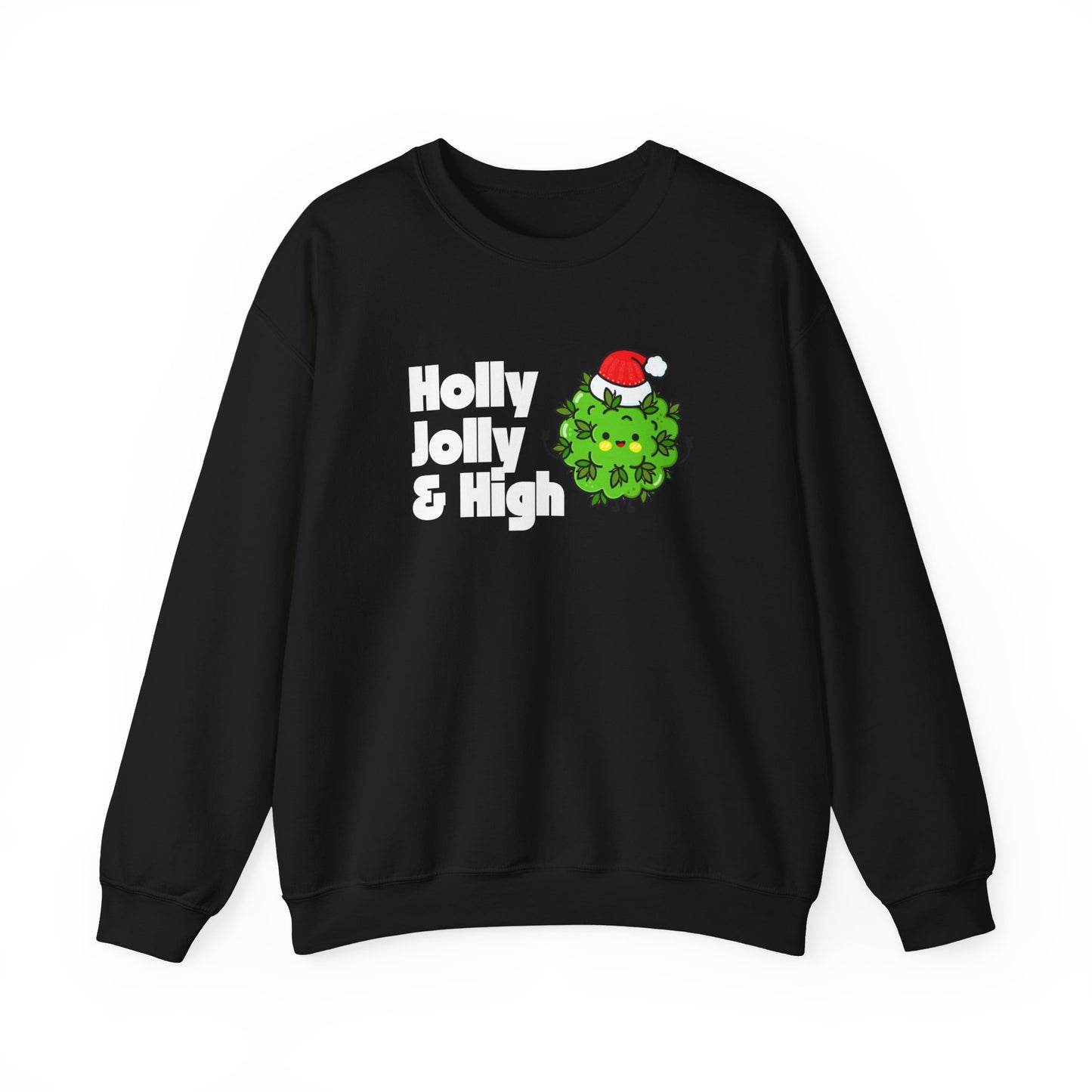 Holly Jolly & High Unisex Crewneck Sweatshirt