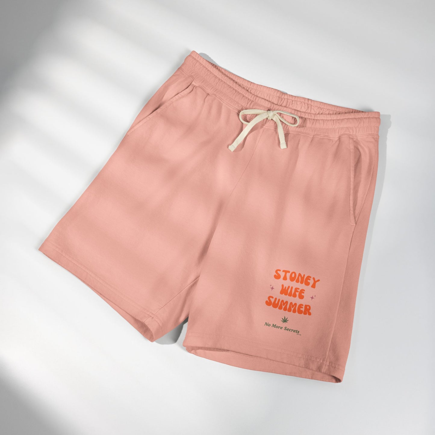 "SLOSW” Stoney Wife Summer | Sweat Shorts | The Secret Lives of Stoney Wives Podcast Merch | Unisex Garment-Dyed Lightweight Fleece Shorts