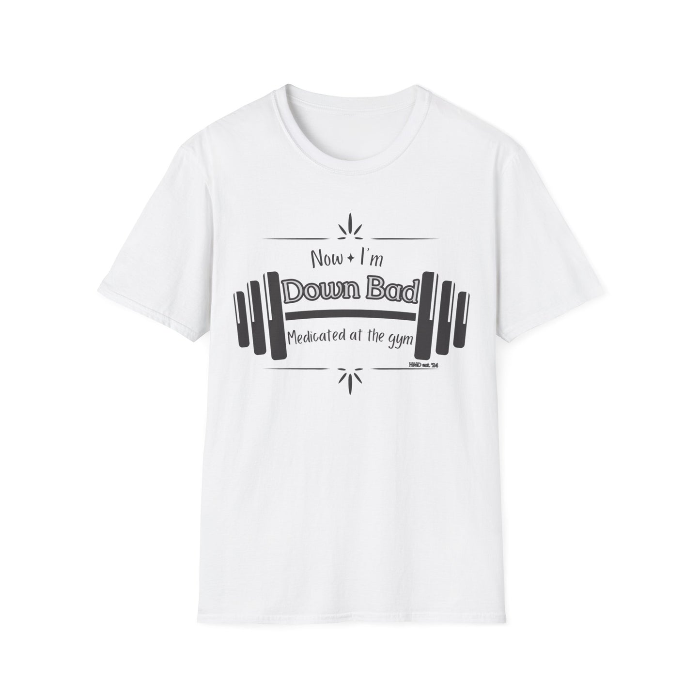 "Down Bad at the Gym" Unisex Cotton Tee Shirt