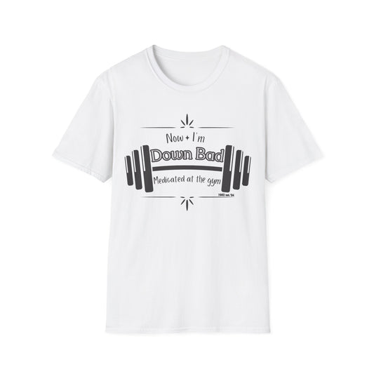 "Down Bad at the Gym" Unisex Cotton Tee Shirt