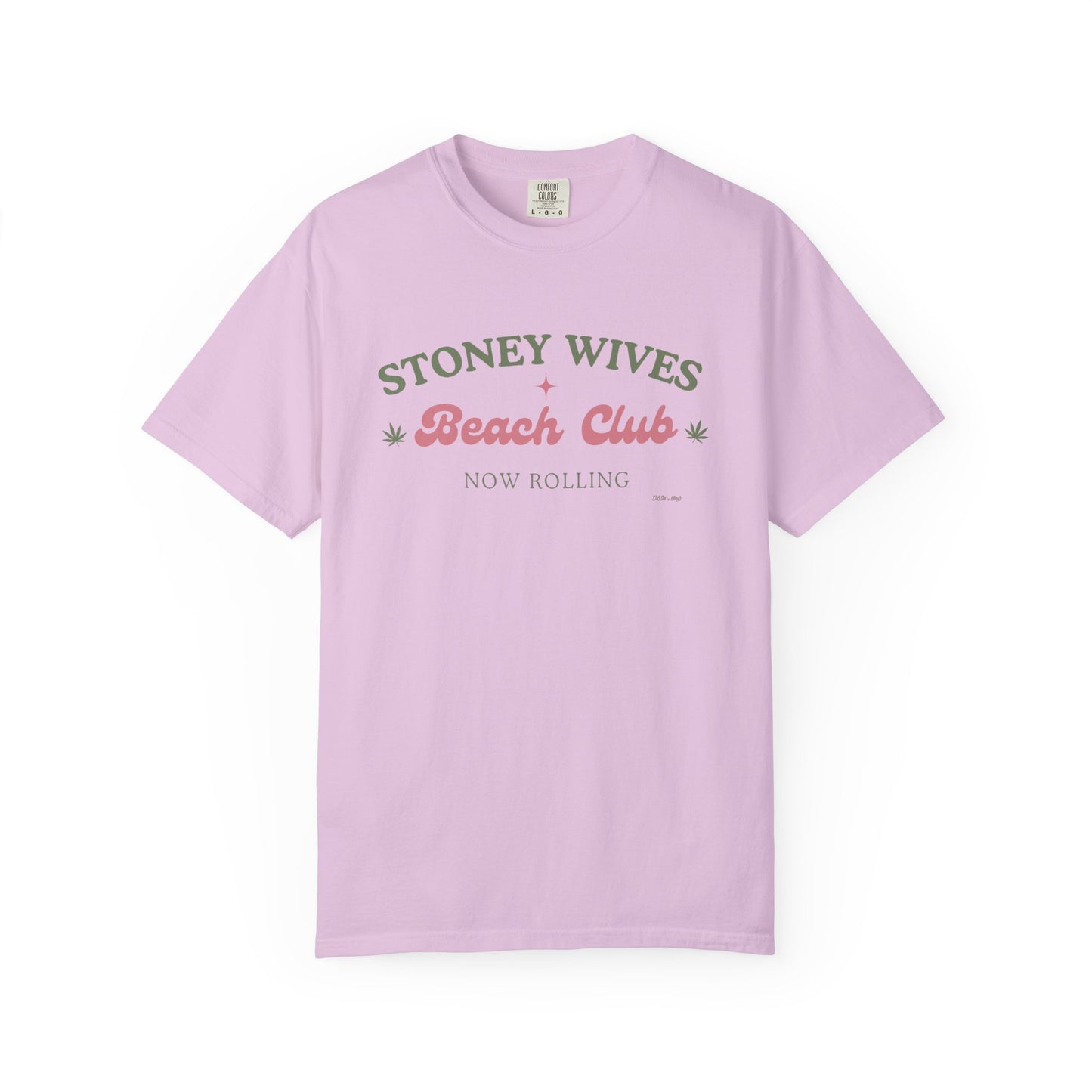 “SLOSW” Stoney Wives Beach Club | Comfort Colors Graphic T-Shirt | The Secret Lives of Stoney Wives Podcast Merch | Retro Summer Tee