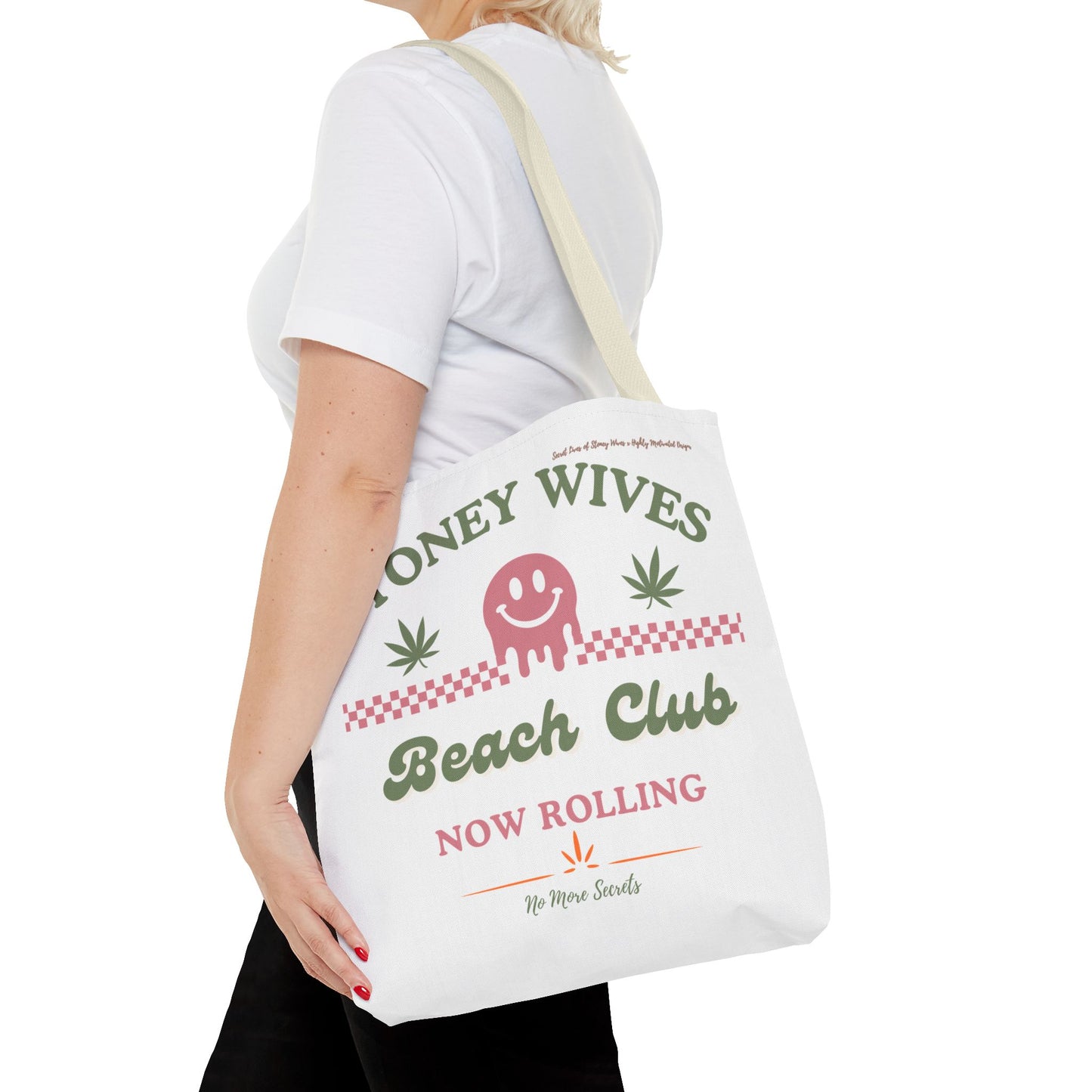 "SLOSW" Stoney Wives Beach Club Tote Bag | The Secret Lives of Stoney Wives Podcast Merch | Cute Canvas Beach & Everyday Tote