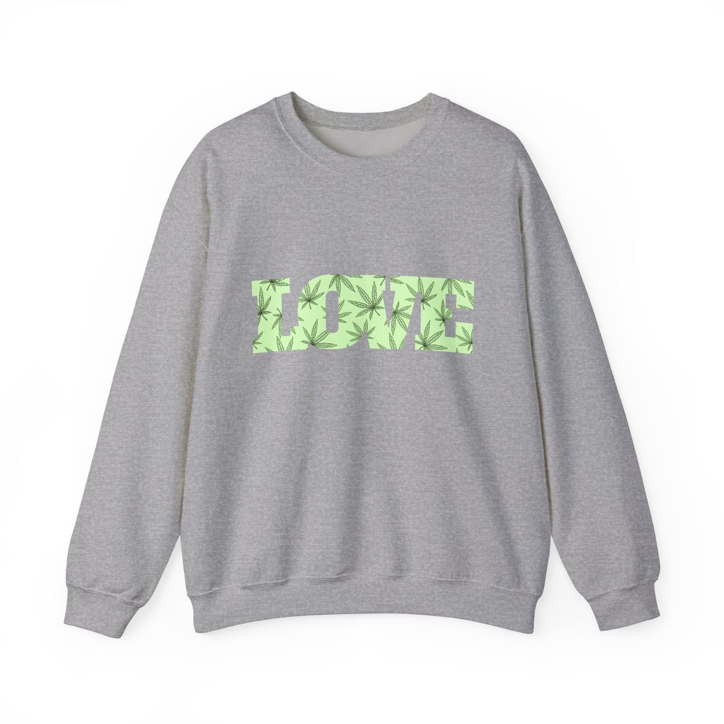 LOVE Cannabis Unisex Crewneck Sweatshirt