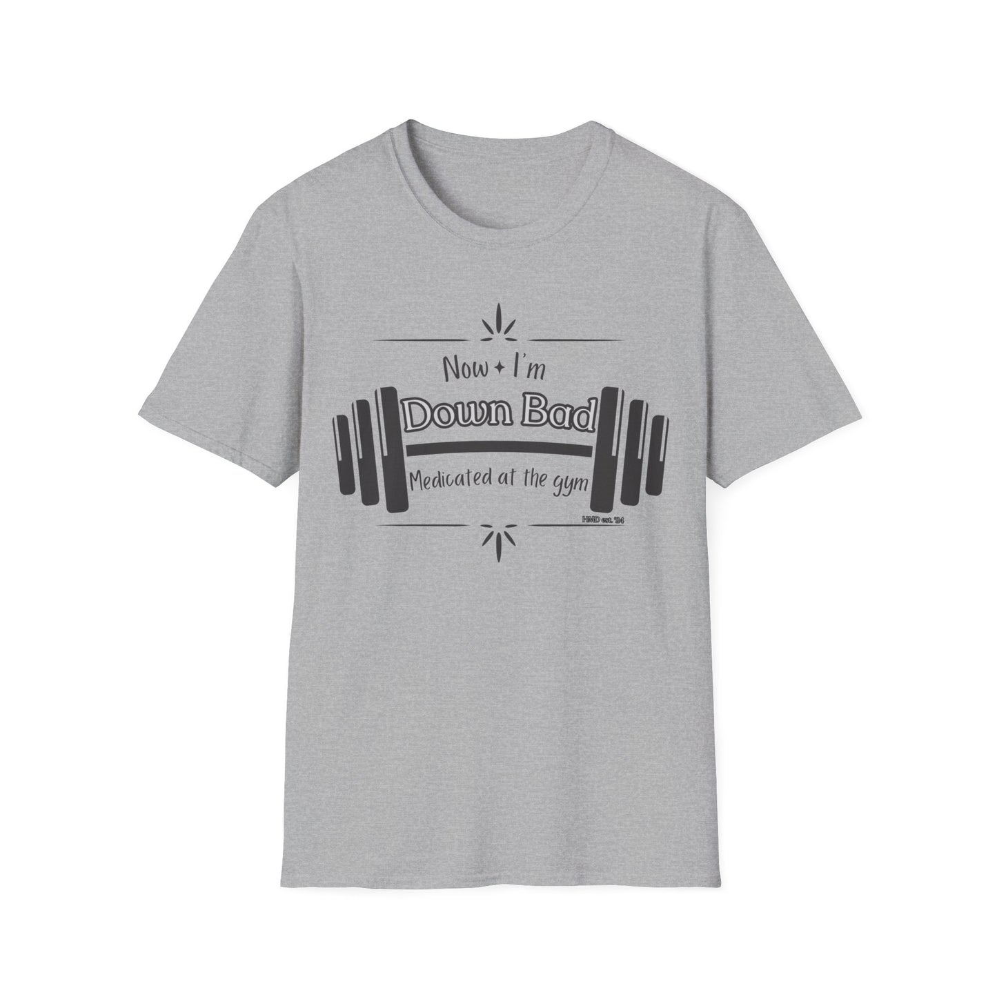 "Down Bad at the Gym" Unisex Cotton Tee Shirt