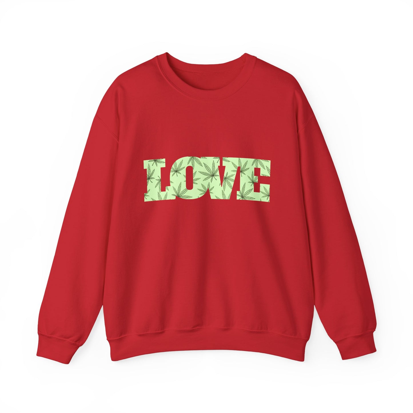 LOVE Cannabis Unisex Crewneck Sweatshirt