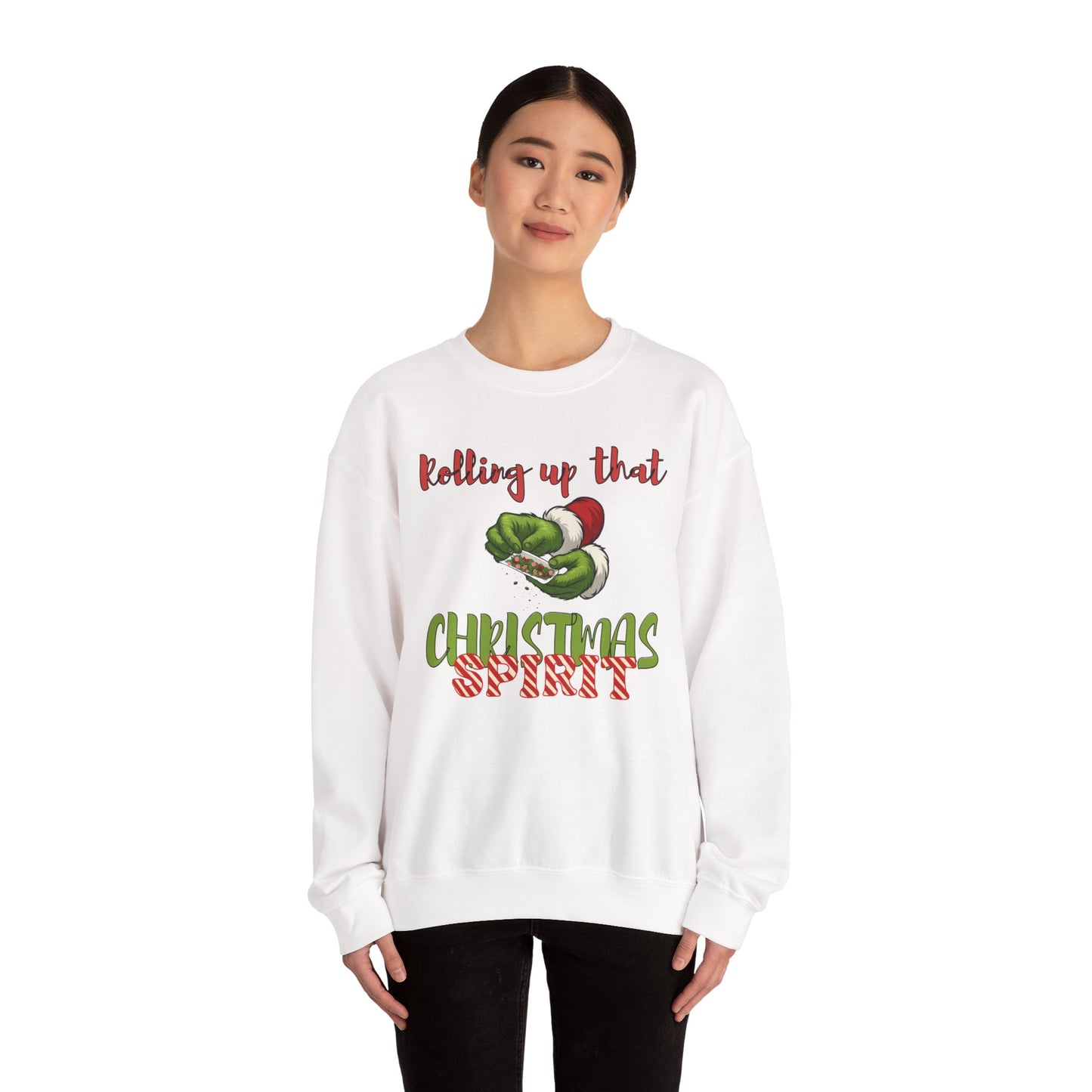 Rolling up the Christmas Spirit Unisex Crewneck Sweatshirt