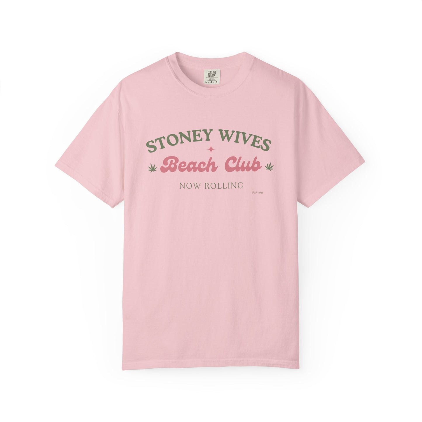 “SLOSW” Stoney Wives Beach Club | Comfort Colors Graphic T-Shirt | The Secret Lives of Stoney Wives Podcast Merch | Retro Summer Tee