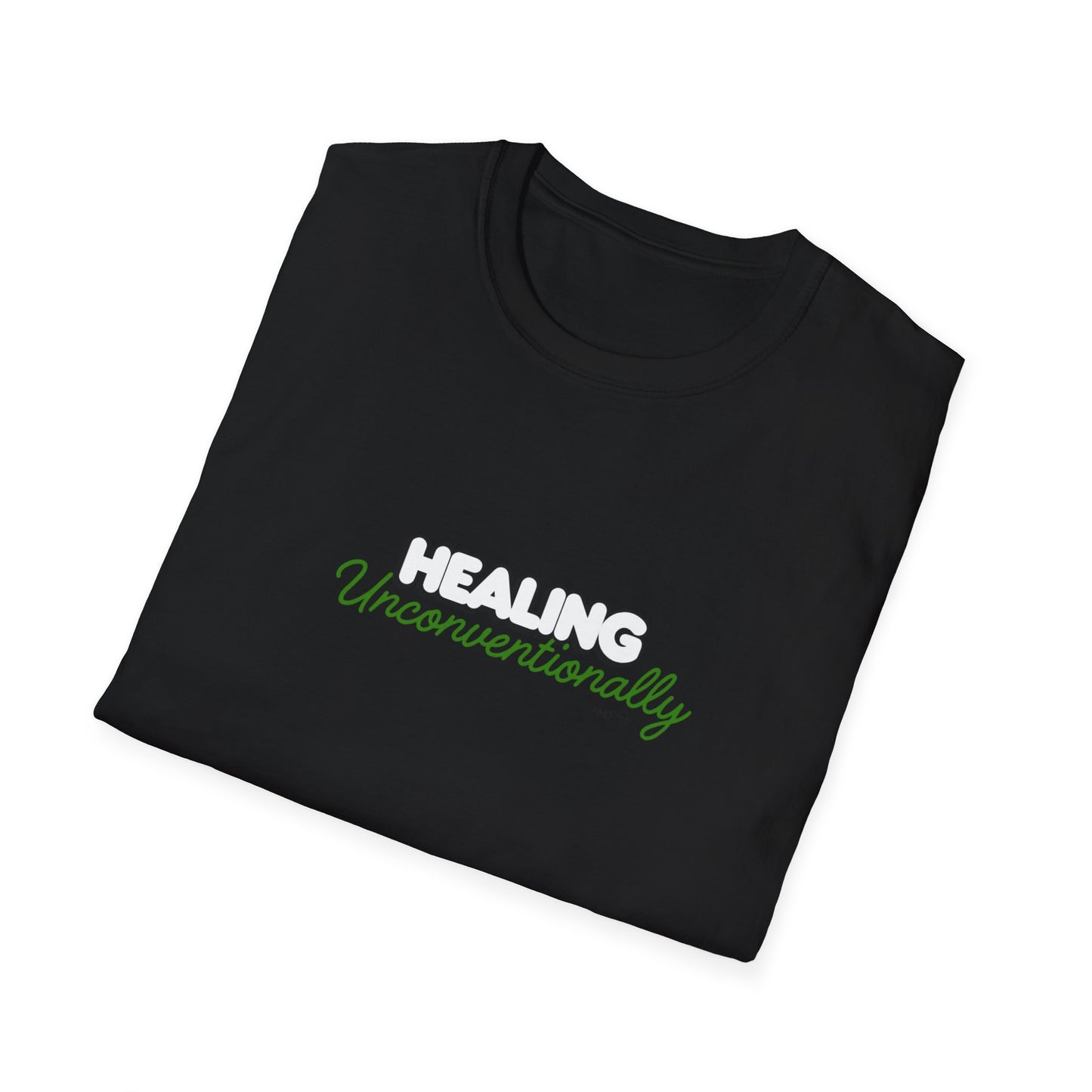 "Terps Heal"  Healing Unconventionally Shirt – Motivational Graphic Tee, Streetwear Mindset T-Shirt, Minimalist Healing Shirt, Unisex Softstyle Tee