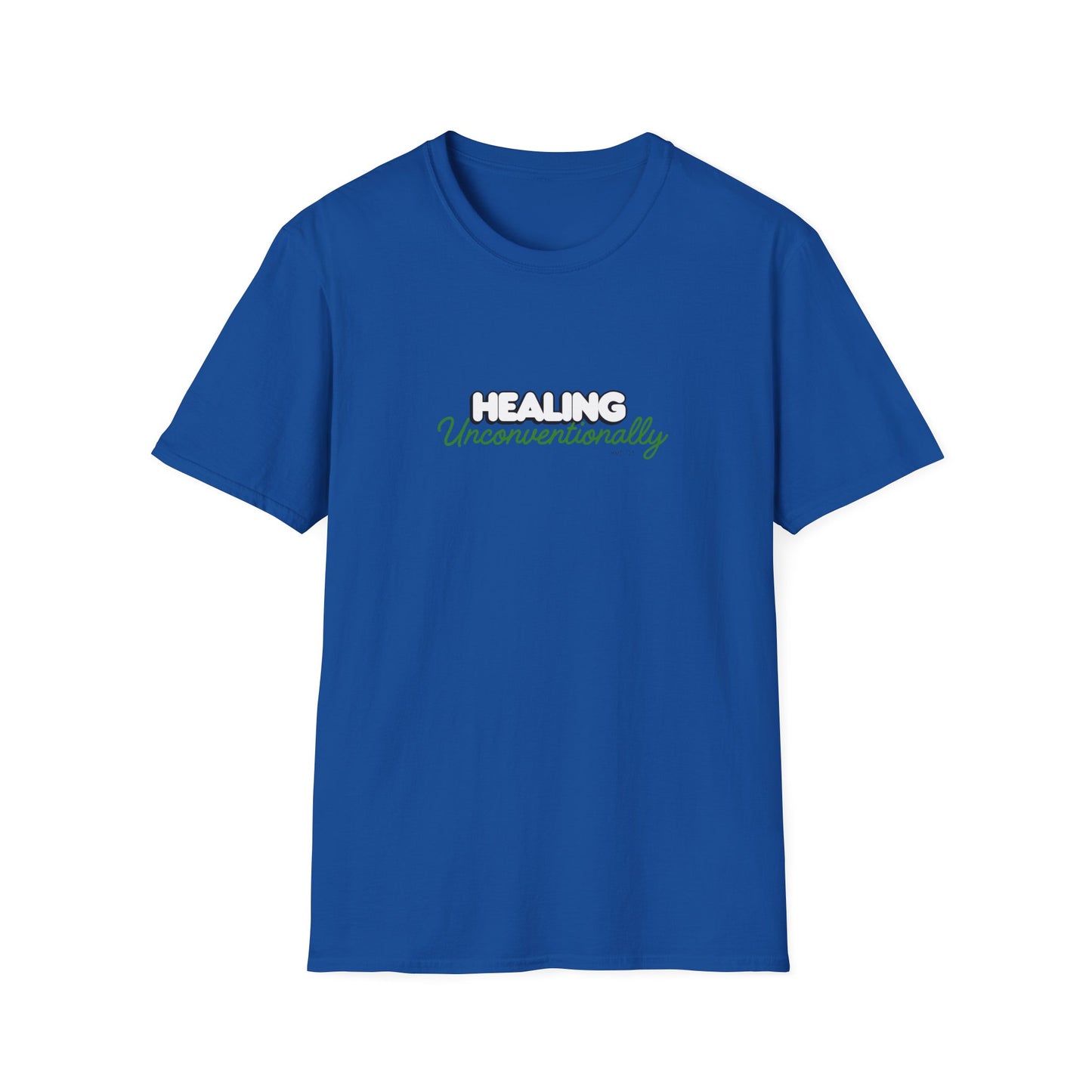 "Terps Heal"  Healing Unconventionally Shirt – Motivational Graphic Tee, Streetwear Mindset T-Shirt, Minimalist Healing Shirt, Unisex Softstyle Tee
