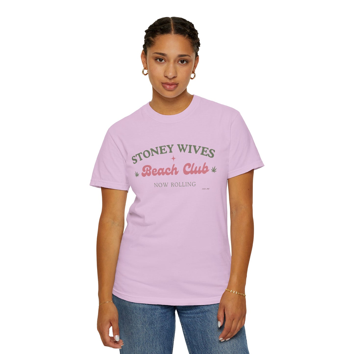 “SLOSW” Stoney Wives Beach Club | Comfort Colors Graphic T-Shirt | The Secret Lives of Stoney Wives Podcast Merch | Retro Summer Tee