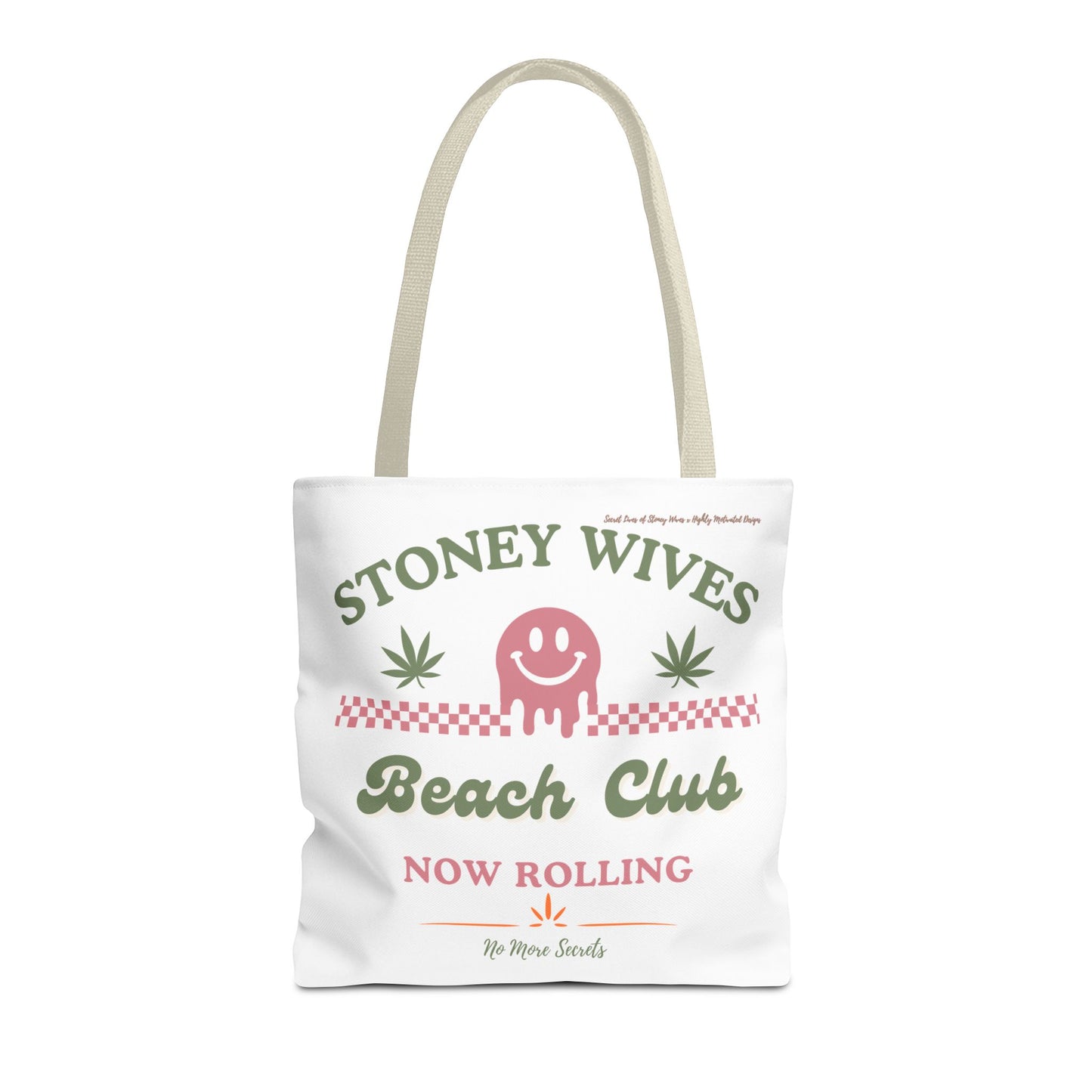 "SLOSW" Stoney Wives Beach Club Tote Bag | The Secret Lives of Stoney Wives Podcast Merch | Cute Canvas Beach & Everyday Tote