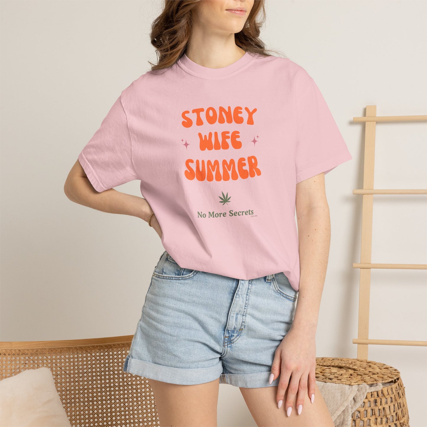 "SLOSW" Stoney Wife Summer Graphic T-shirt | The Secret Lives of Stoney Wives Podcast Merch | Retro Summer Comfort Colors Tee Shirt