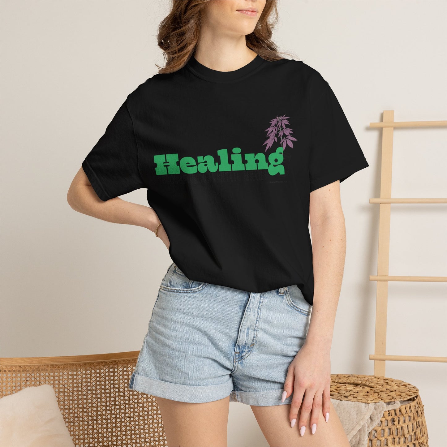 "Terps Heal" Healing Through Unconventional Means Shirt – Comfort Colors Tee, Botanical Graphic T-Shirt, Nature Aesthetic Streetwear, Unisex Garment-Dyed Shirt