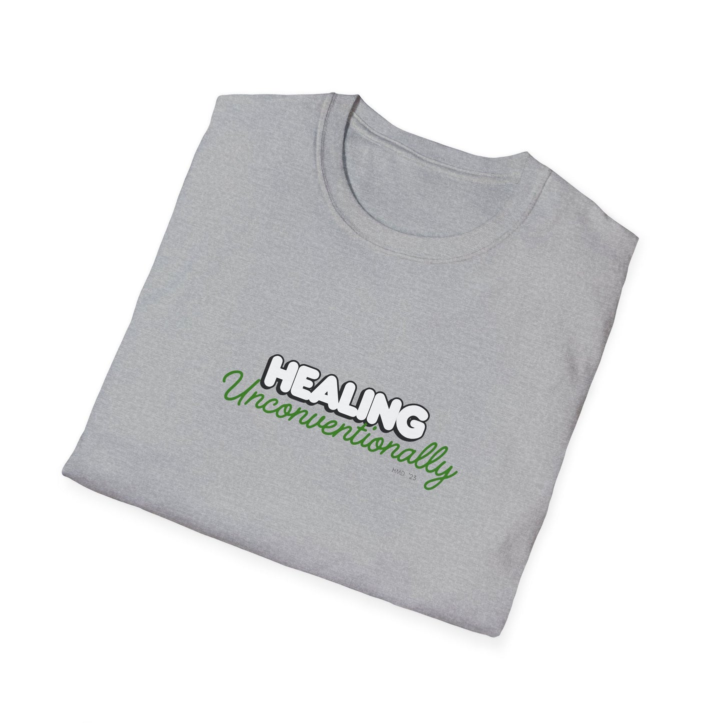 "Terps Heal"  Healing Unconventionally Shirt – Motivational Graphic Tee, Streetwear Mindset T-Shirt, Minimalist Healing Shirt, Unisex Softstyle Tee