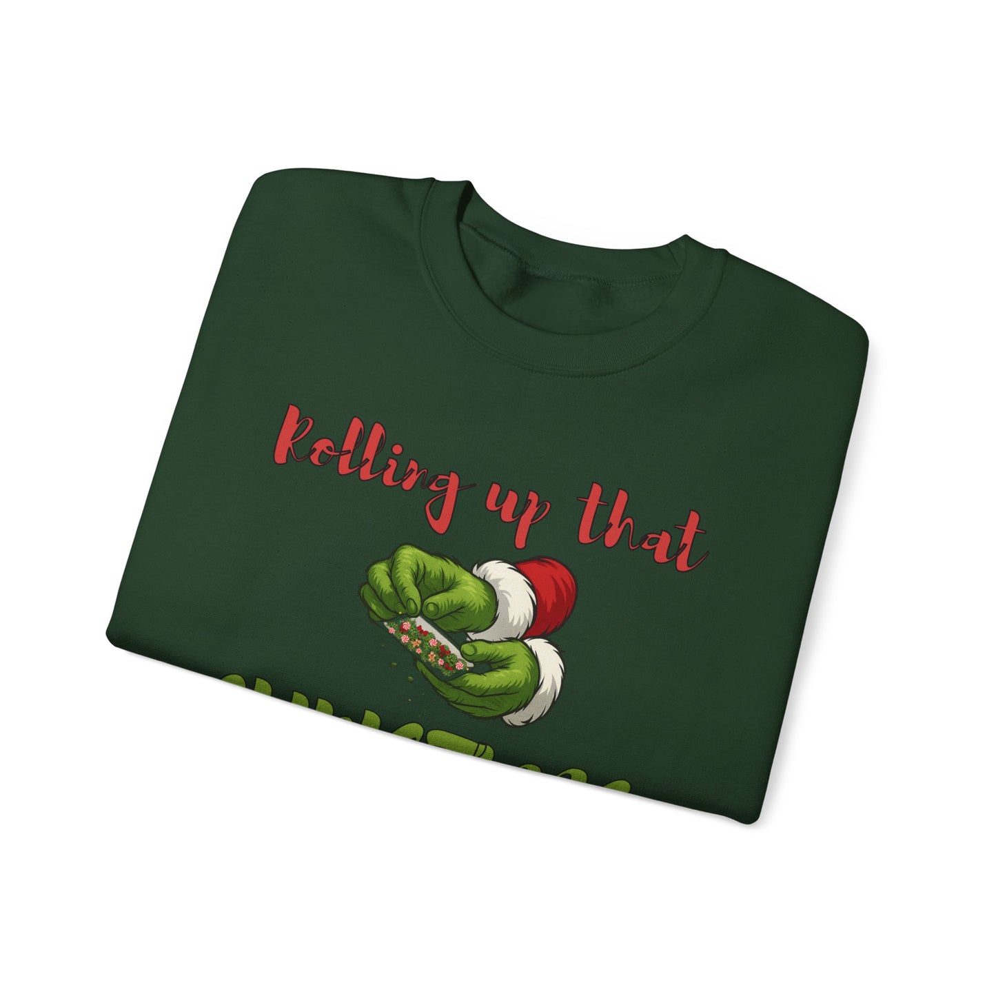 Rolling up the Christmas Spirit Unisex Crewneck Sweatshirt