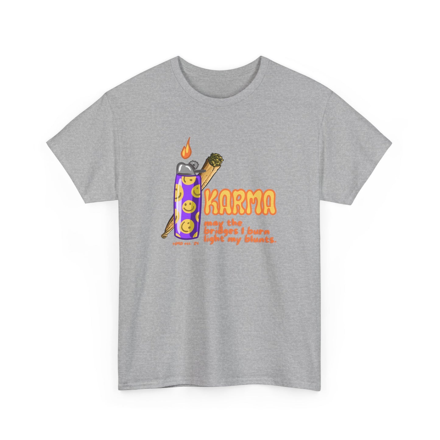 Karma Unisex Heavy Cotton Tee Express Delivery available