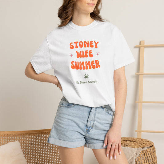"SLOSW" Stoney Wife Summer Graphic T-shirt | Secret Lives of Stoney Wives Podcast Merch | Retro Summer Comfort Colors Tee Shirt